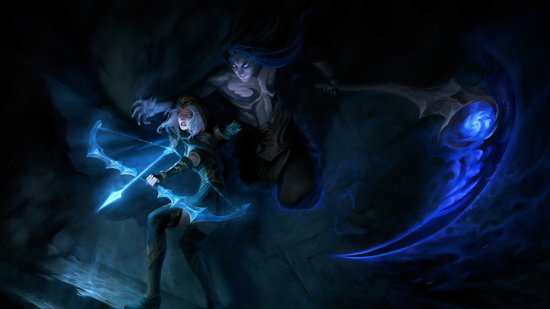 video game, league of legends, ashe (league of legends), kayn (league of legends)