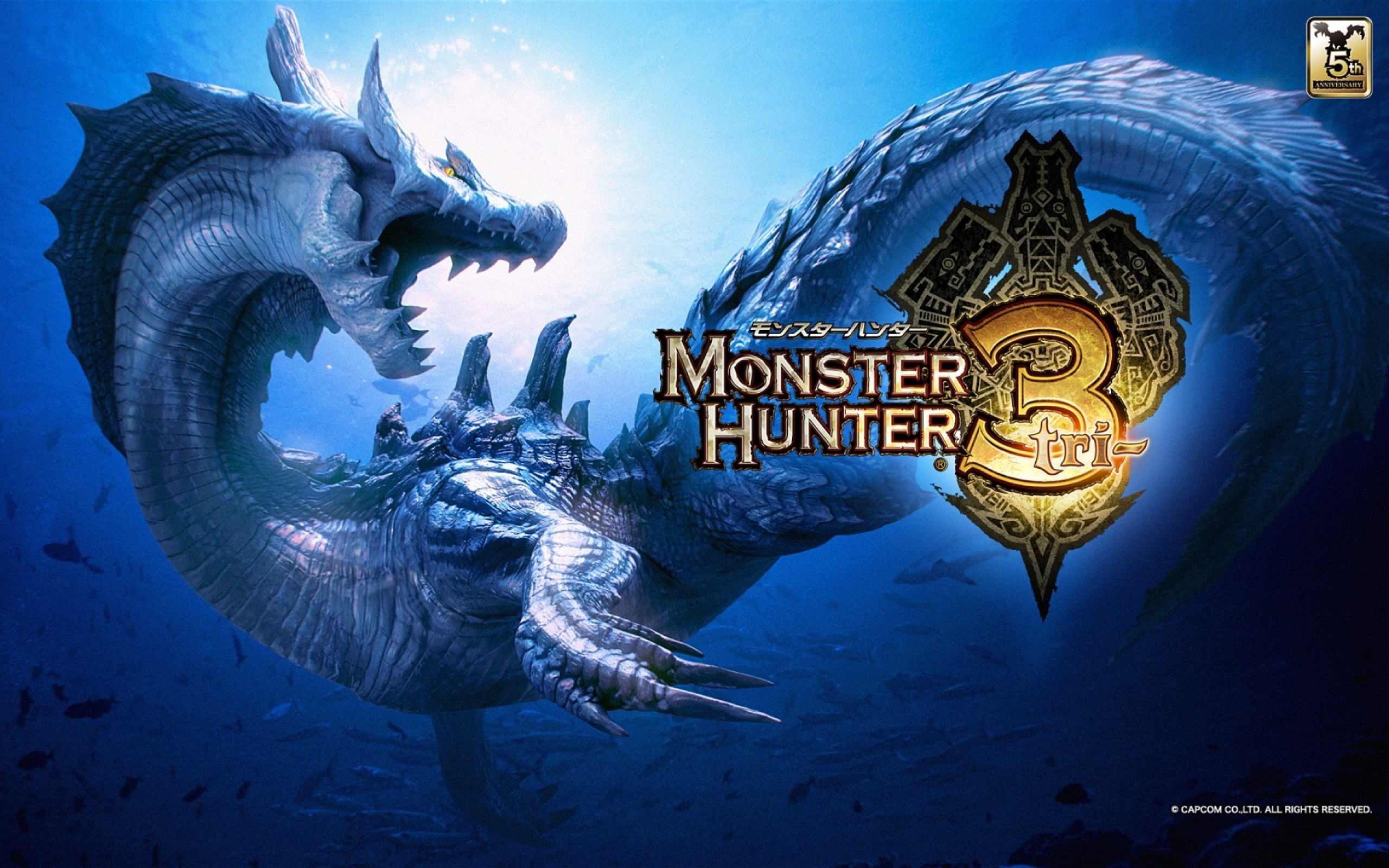 664426 baixar papel de parede videogame, monster hunter 3, lagiacrus (caçador de monstros), caçador de monstros - protetores de tela e imagens gratuitamente