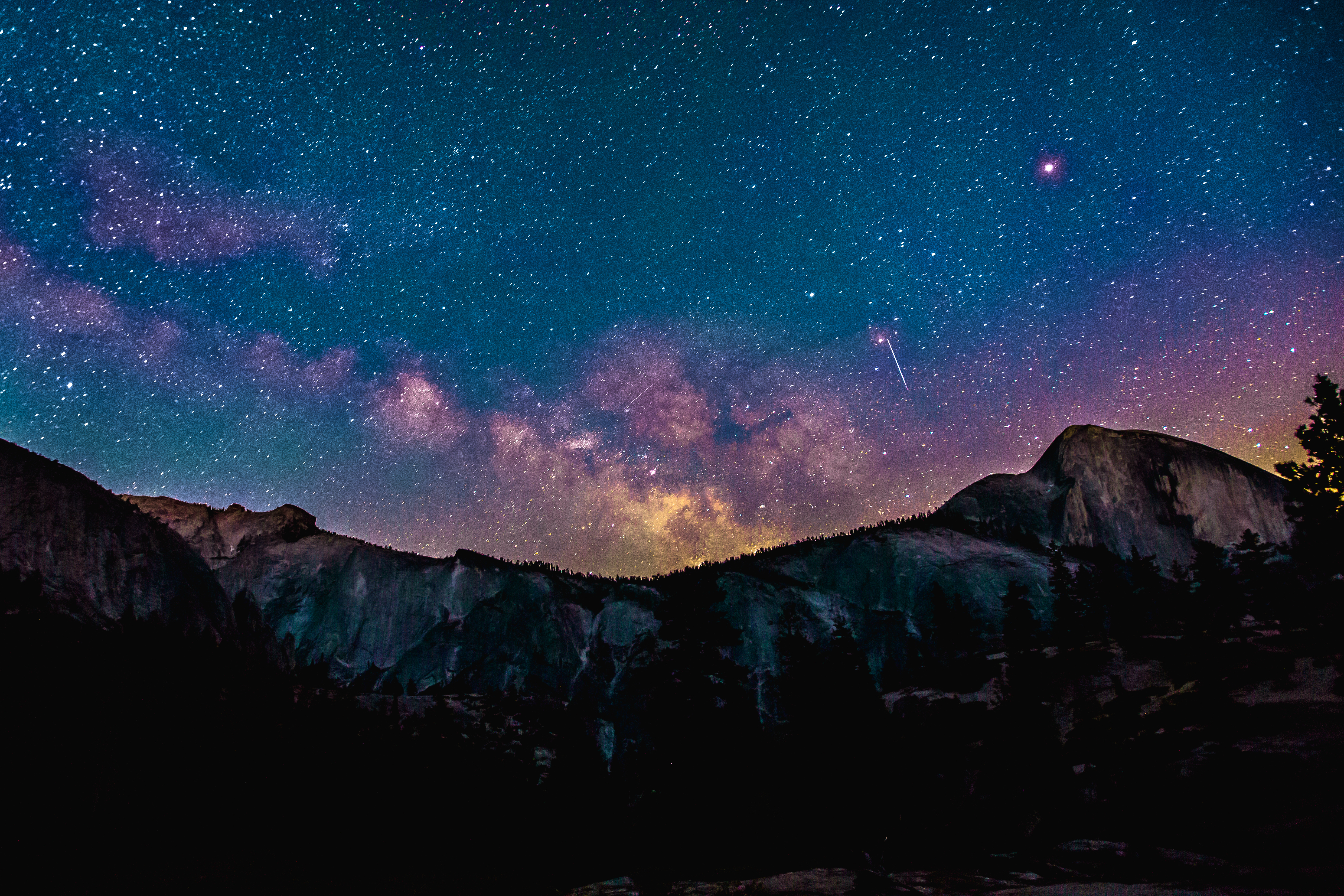 Laden Sie das Natur, Sterne, Milchstraße, Klippe, Gebirge, Nacht, Himmel, Erde/natur, Sternenklarer Himmel-Bild kostenlos auf Ihren PC-Desktop herunter