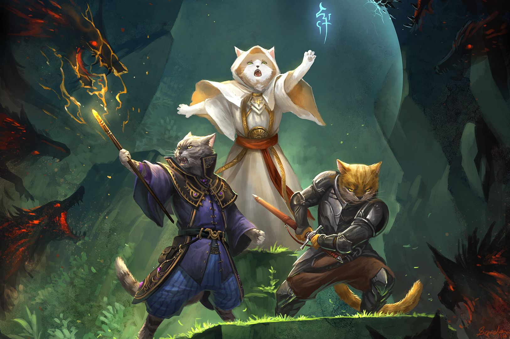 Baixe gratuitamente a imagem Fantasia, Gato na área de trabalho do seu PC