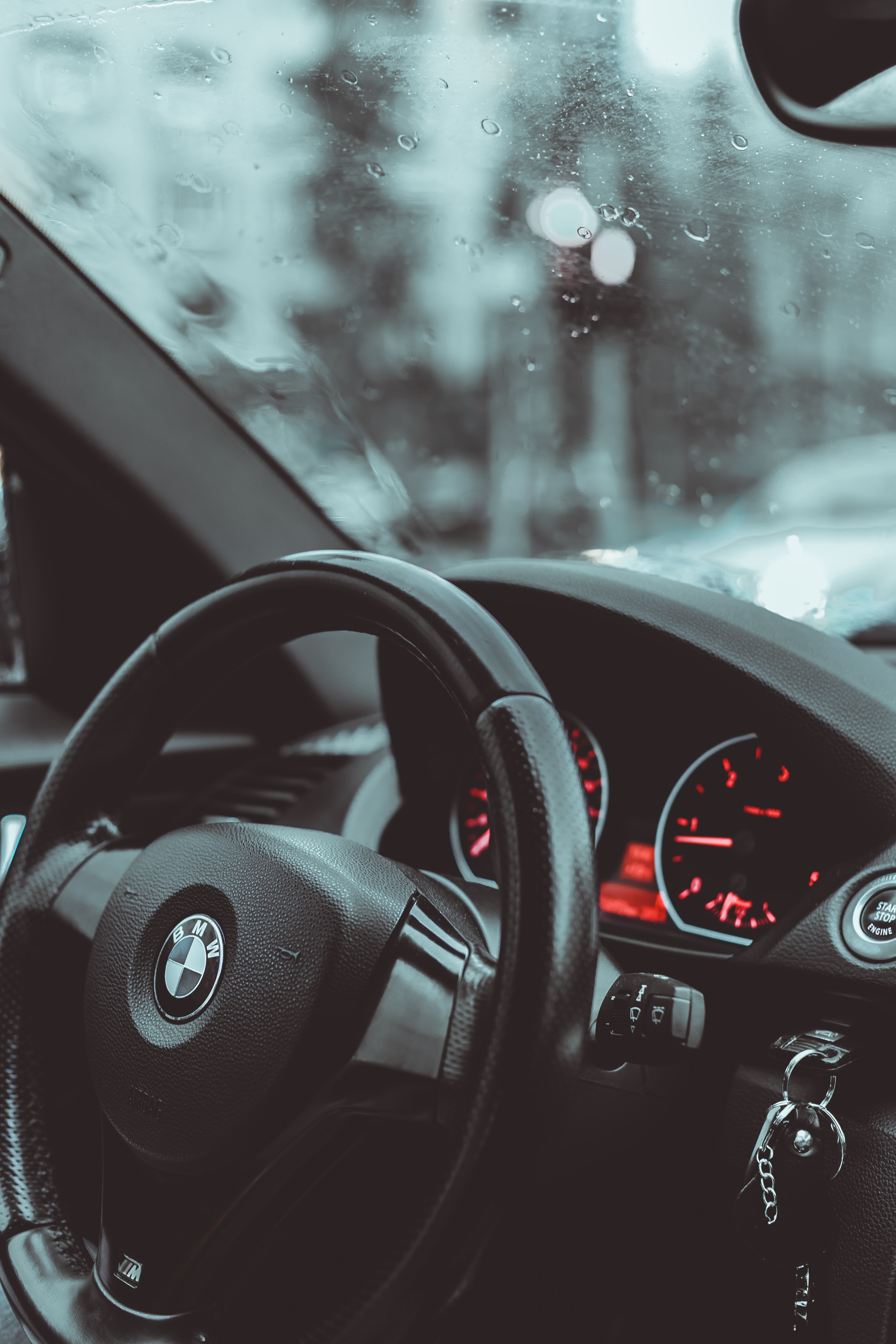 steering wheel, speedometer, bmw, cars, car, rudder