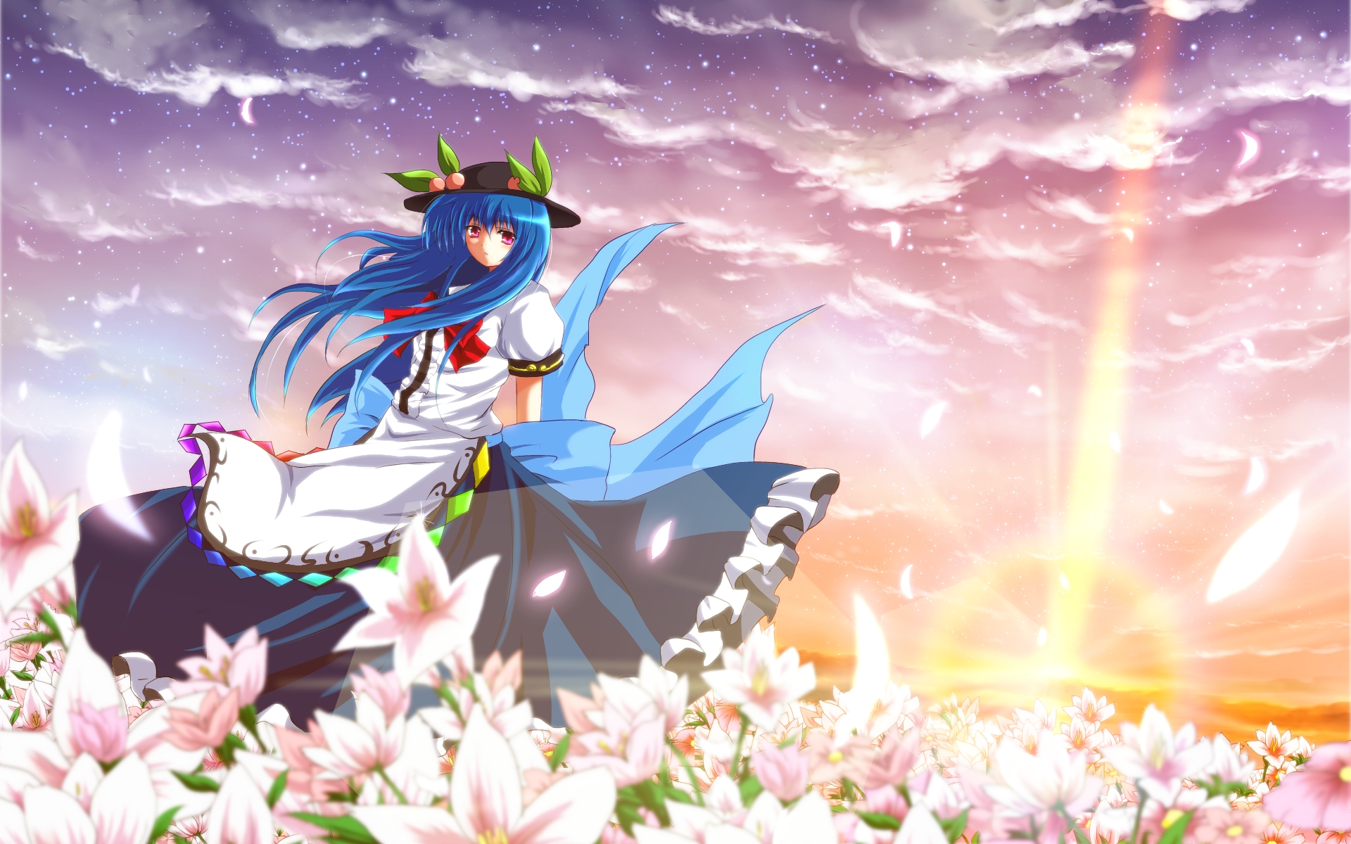 Free download wallpaper Anime, Touhou, Tenshi Hinanawi on your PC desktop