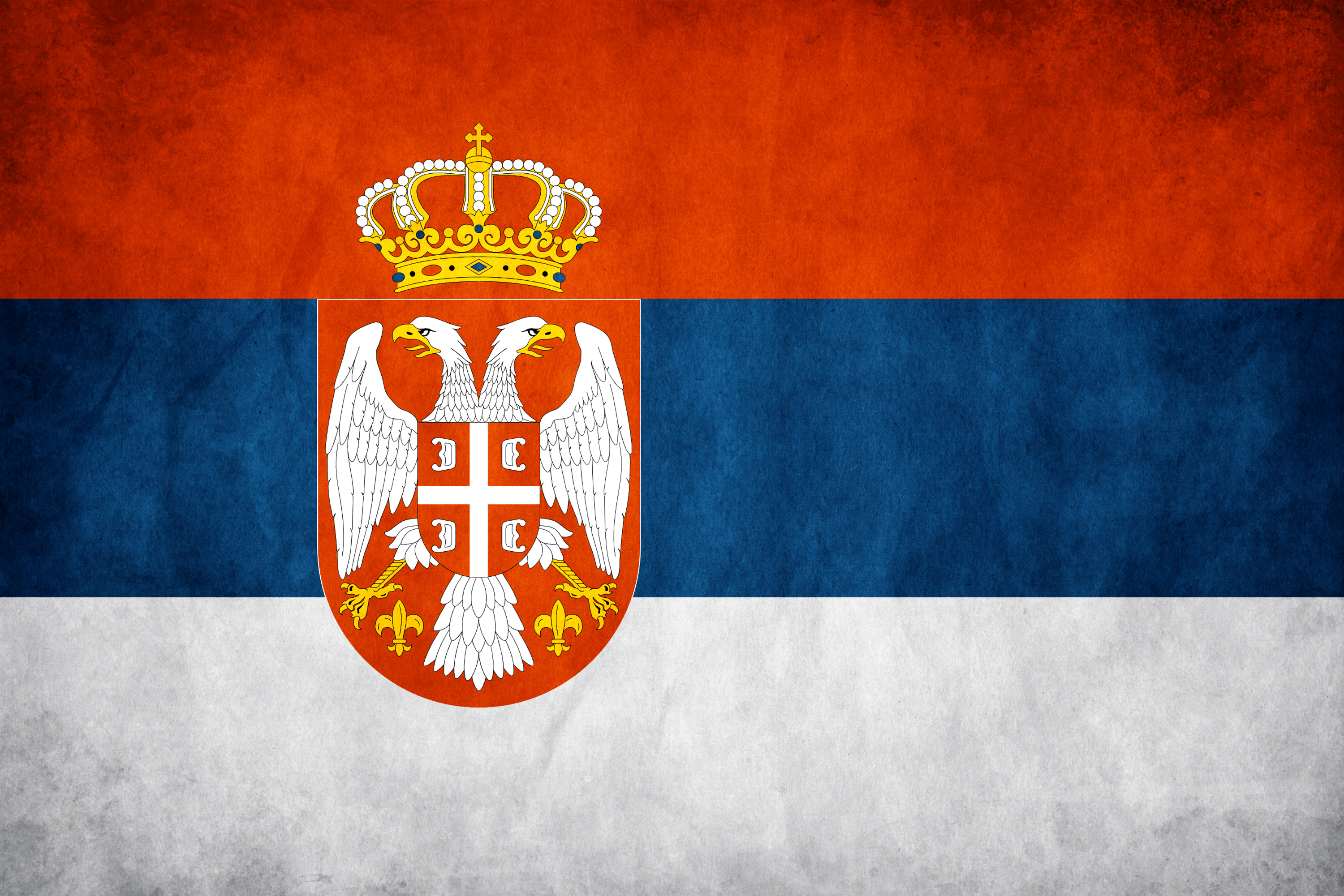 Laden Sie Serbische Flagge HD-Desktop-Hintergründe herunter
