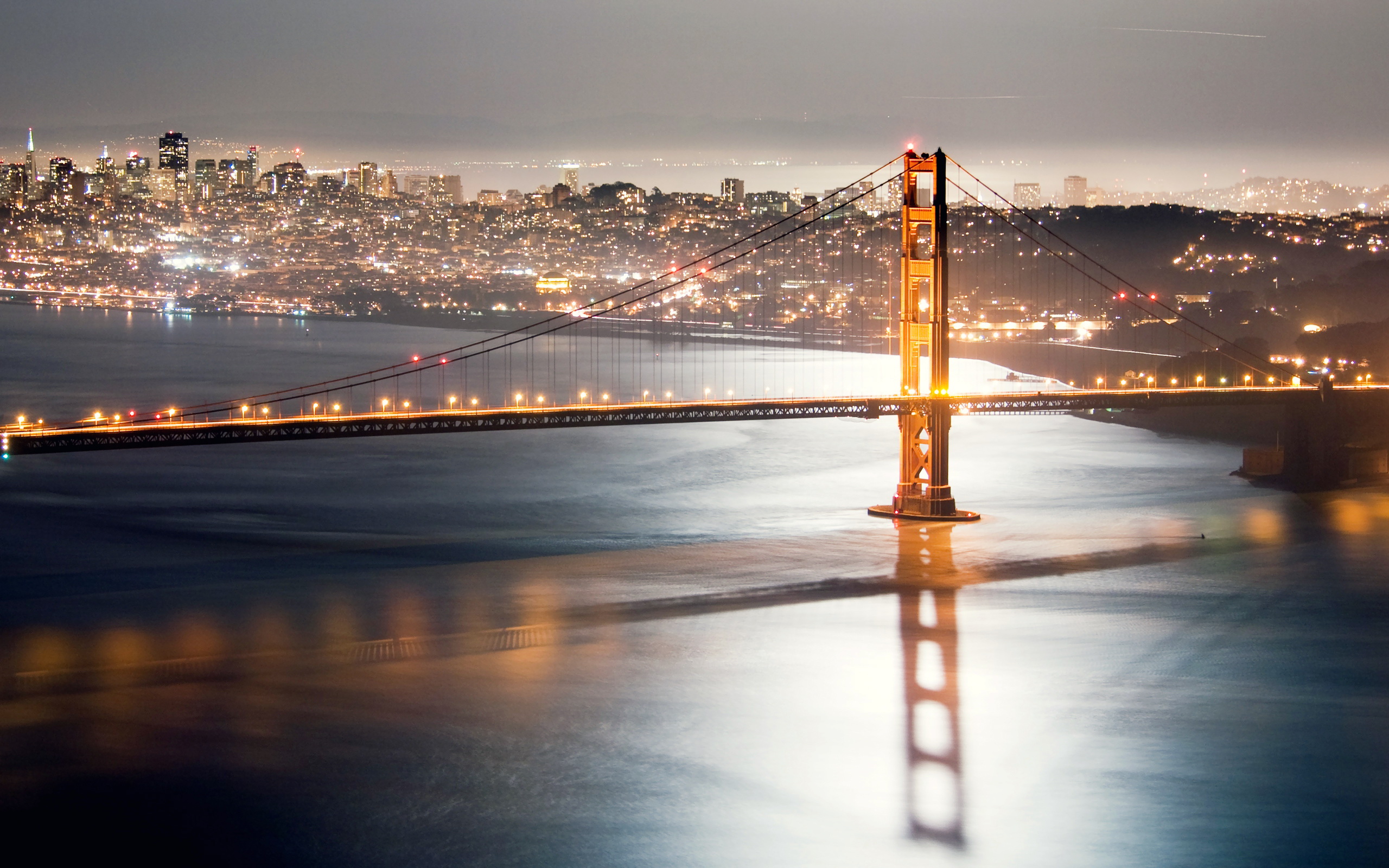 Laden Sie das Architektur, Gebäude, Licht, Stadtbild, San Francisco, Goldenes Tor, Nacht, Brücken, Menschengemacht, Großstadt-Bild kostenlos auf Ihren PC-Desktop herunter
