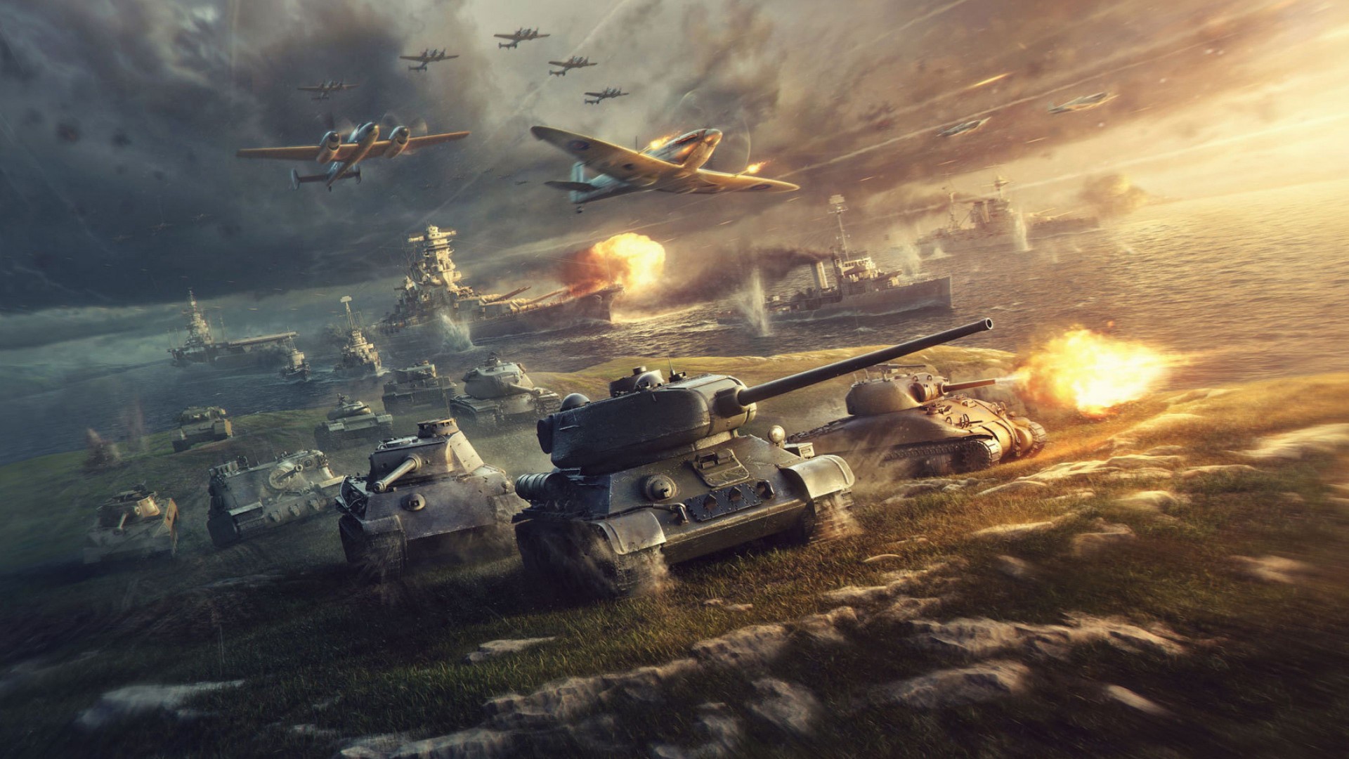 Handy-Wallpaper World Of Tanks, Computerspiele kostenlos herunterladen.