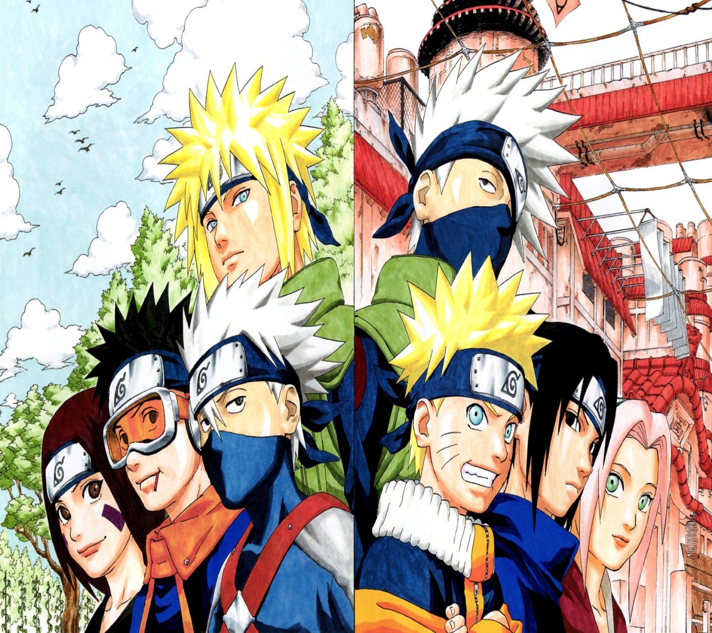 Téléchargez des papiers peints mobile Naruto, Animé, Sasuke Uchiwa, Sakura Haruno, Minato Namikaze, Naruto Uzumaki, Kakashi Hatake, Rin Nohara, Obito Uchiwa gratuitement.