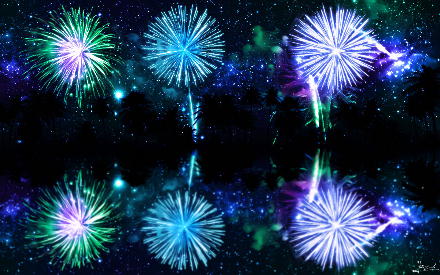 Free download wallpaper Artistic, Fireworks on your PC desktop
