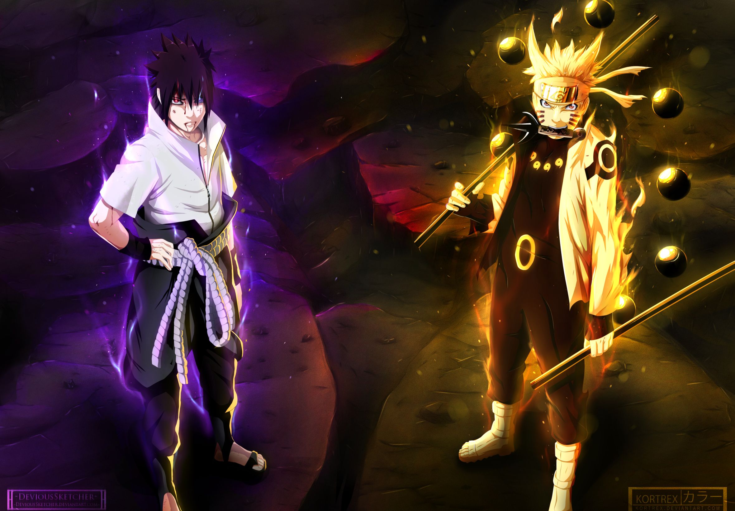Laden Sie das Naruto, Animes, Sasuke Uchiha, Naruto Uzumaki-Bild kostenlos auf Ihren PC-Desktop herunter