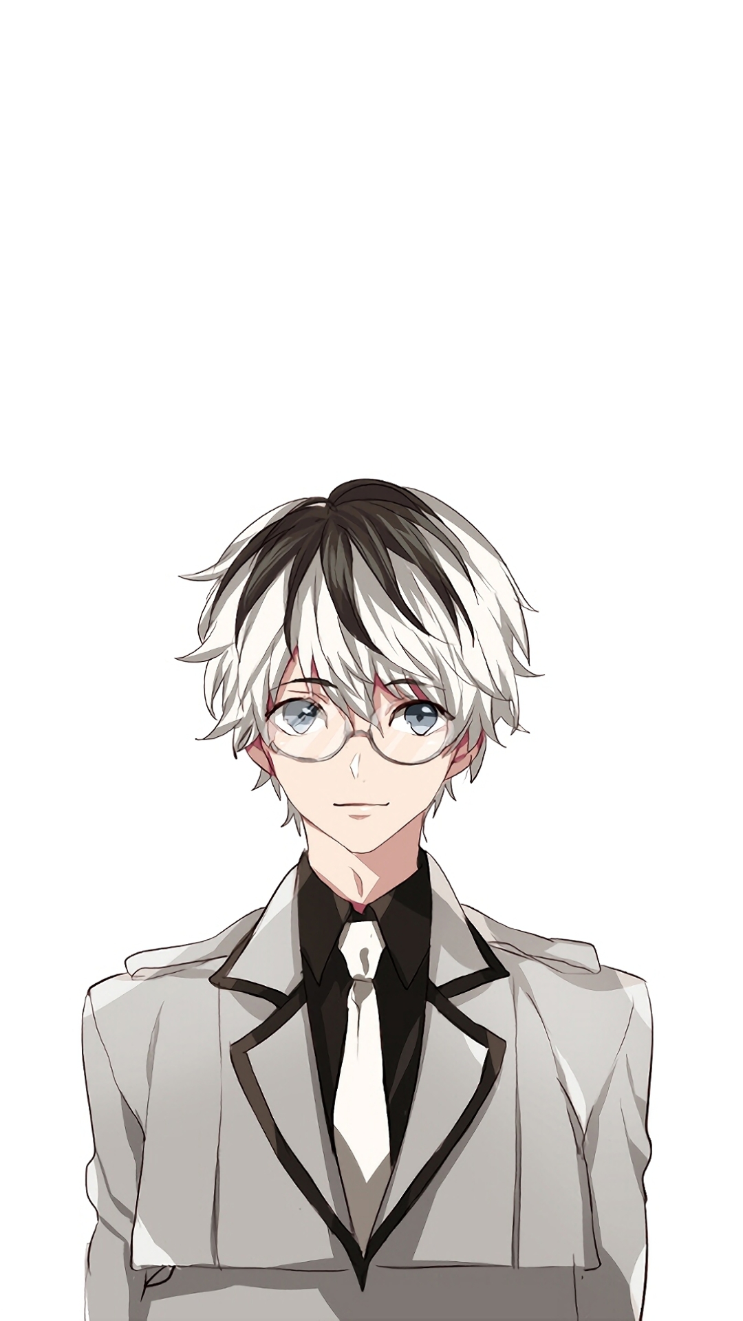 Download mobile wallpaper Anime, Glasses, Tie, White Hair, Grey Eyes, Two Toned Hair, Tokyo Ghoul:re, Ken Kaneki, Tokyo Ghoul, Tokyo Ghoul √A, Haise Sasaki for free.