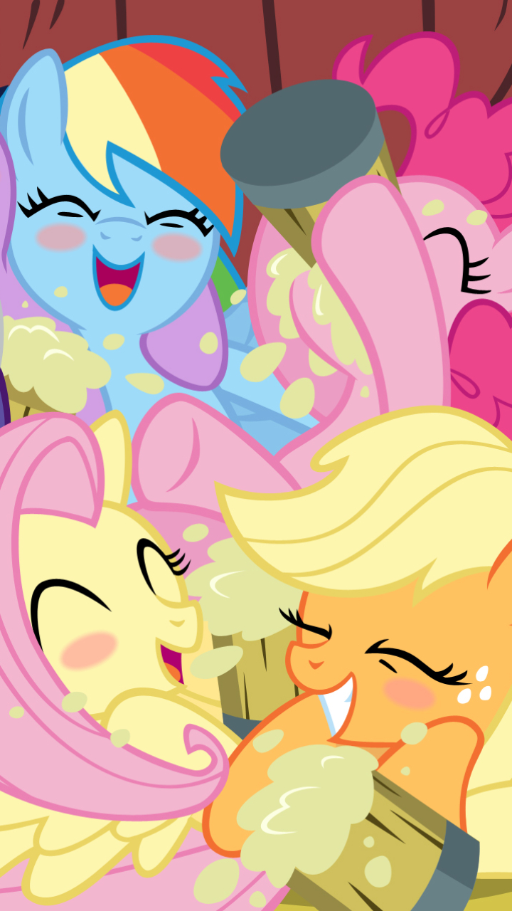 Download mobile wallpaper My Little Pony, Pinkie Pie, Rainbow Dash, Tv Show, My Little Pony: Friendship Is Magic, Applejack (My Little Pony), Fluttershy (My Little Pony) for free.