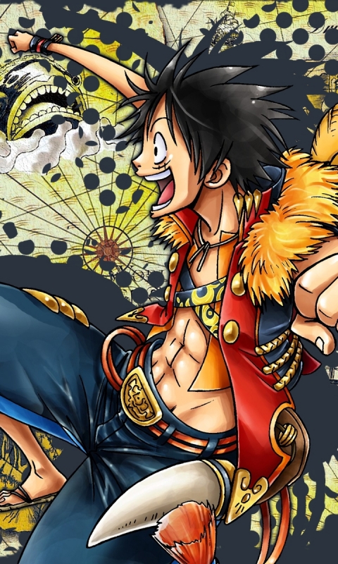 Handy-Wallpaper Animes, One Piece, Affe D Luffy kostenlos herunterladen.