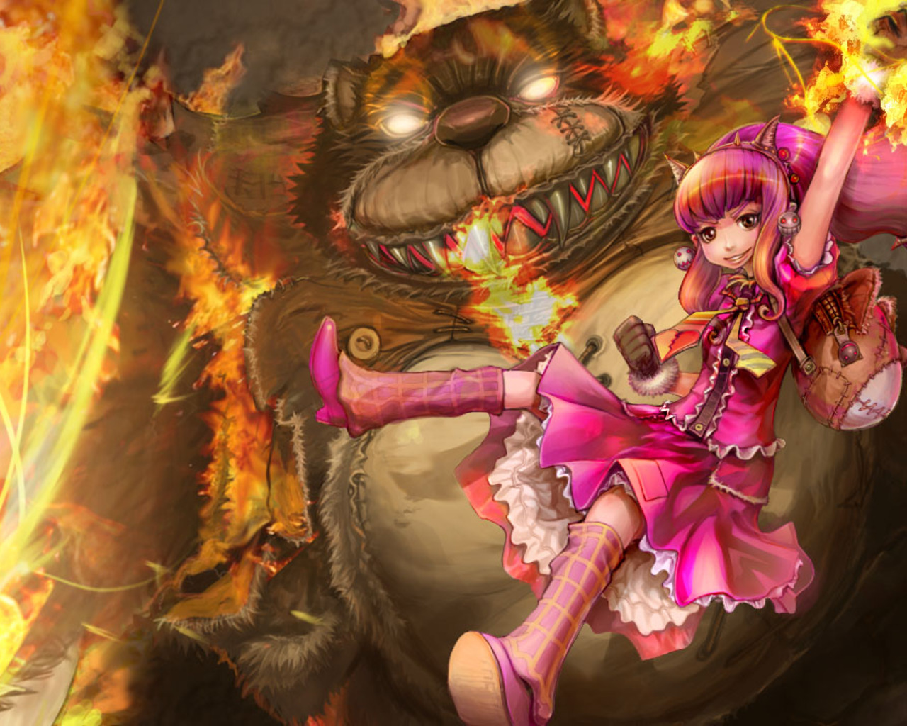 video game, annie (league of legends), tibbers (league of legends), league of legends