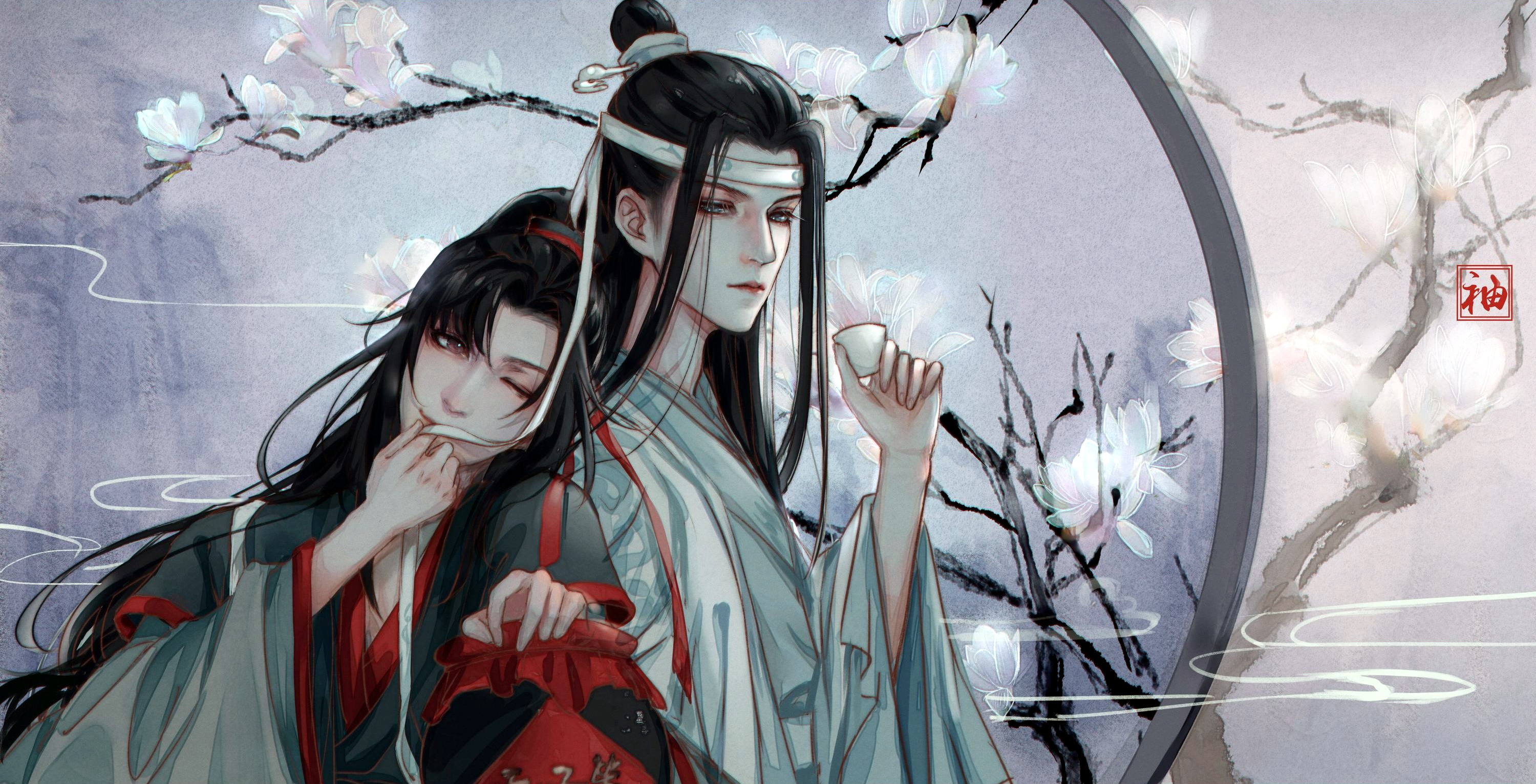 Download mobile wallpaper Anime, Lan Zhan, Wei Ying, Lan Wangji, Wei Wuxian, Mo Dao Zu Shi for free.