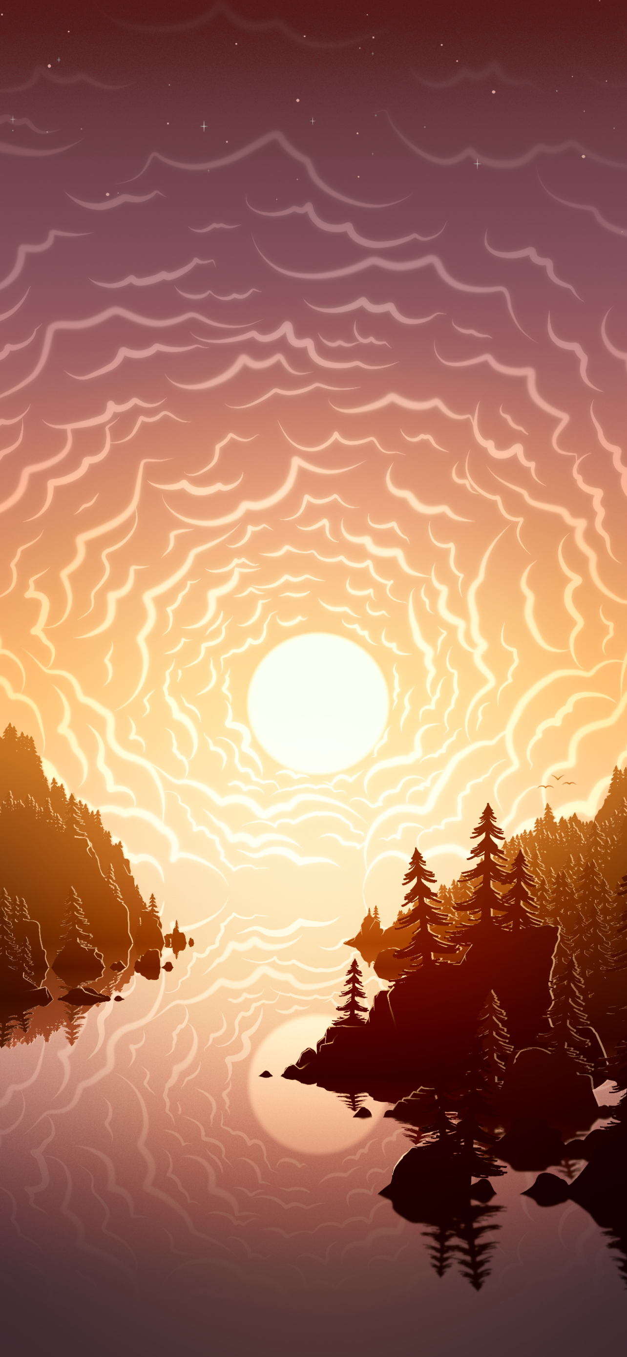 Download mobile wallpaper Landscape, Fantasy, Sun for free.