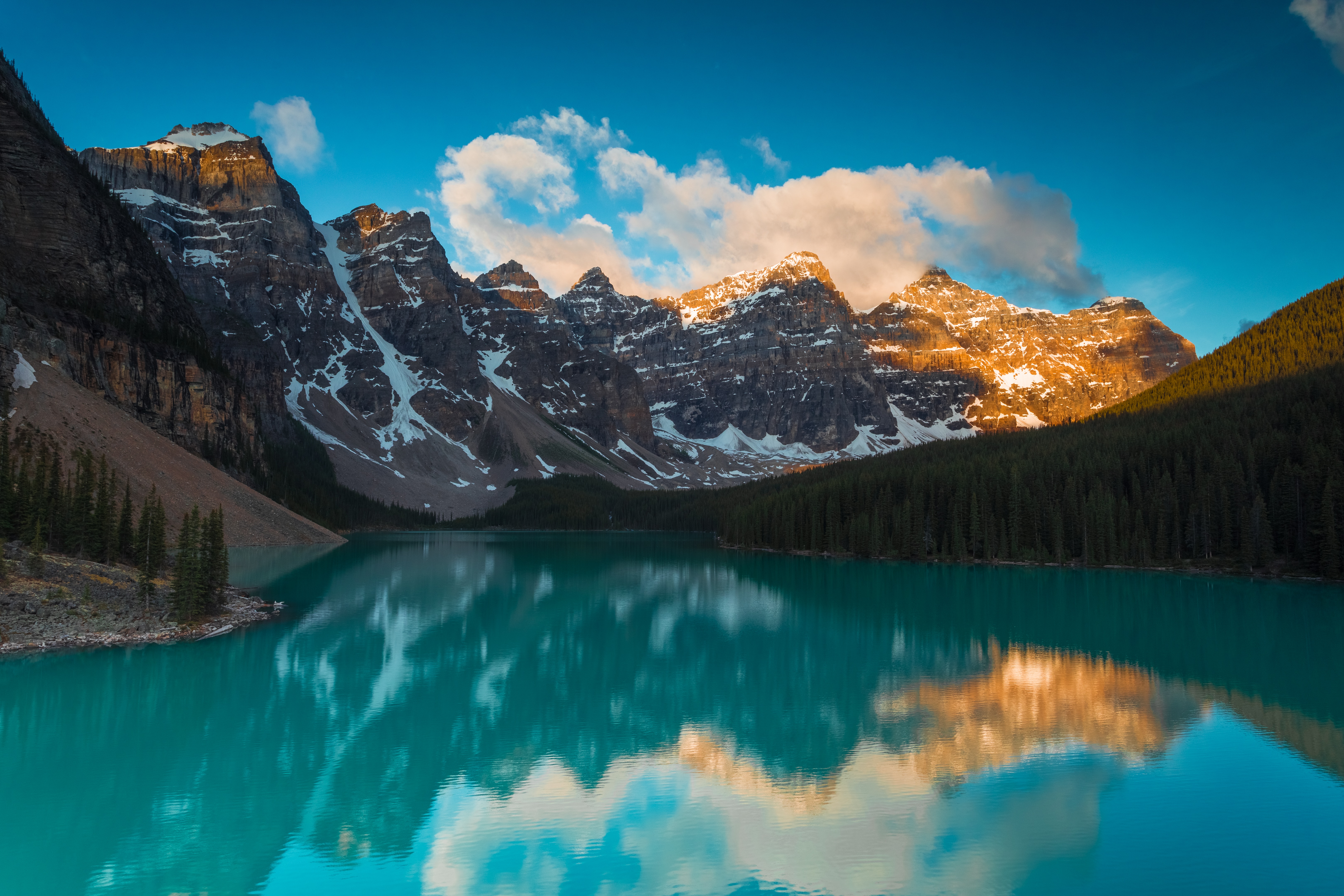 Laden Sie das Reflexion, Natur, See, Wald, Mountains, Landschaft-Bild kostenlos auf Ihren PC-Desktop herunter