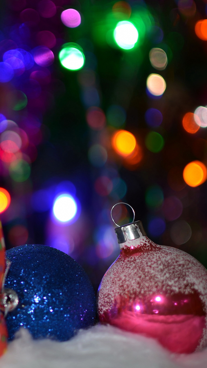 Téléchargez des papiers peints mobile Noël, Horloge, Nouvel An, Vacances, Décorations De Noël, Bokeh, Ruban, L'horloge gratuitement.