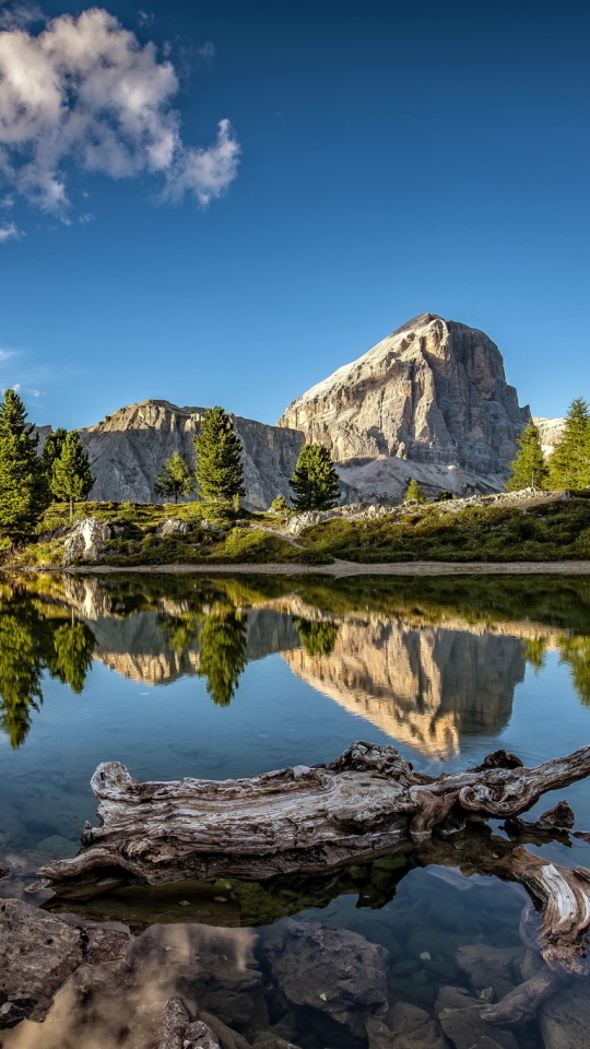 Descarga gratuita de fondo de pantalla para móvil de Naturaleza, Montaña, Lago, Árbol, Tierra/naturaleza, Reflejo.