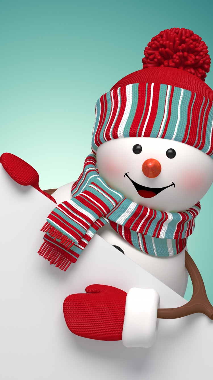 Download mobile wallpaper Snowman, Holiday for free.