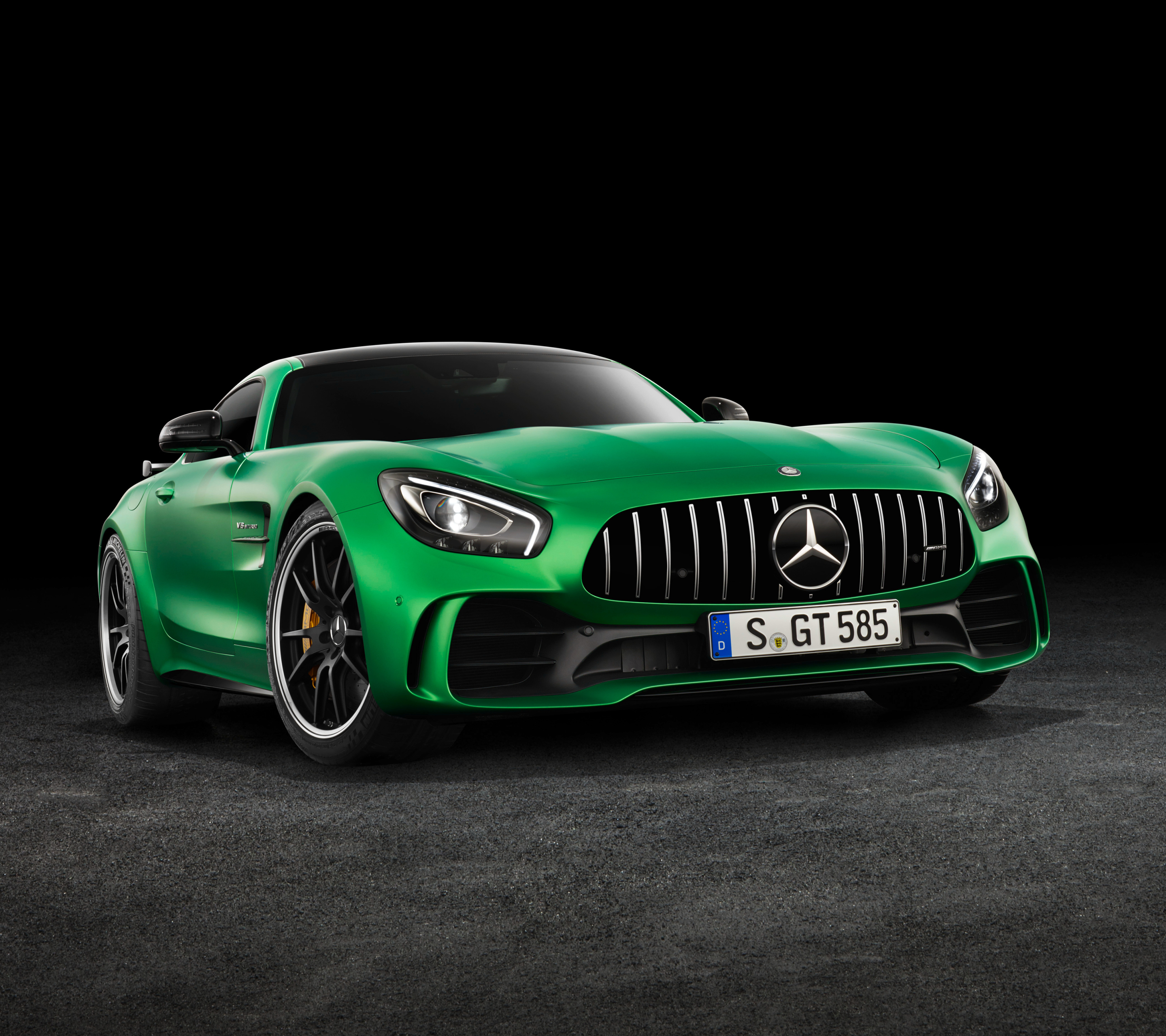 Download mobile wallpaper Car, Mercedes Benz, Vehicle, Vehicles, Green Car, Mercedes Amg Gt for free.