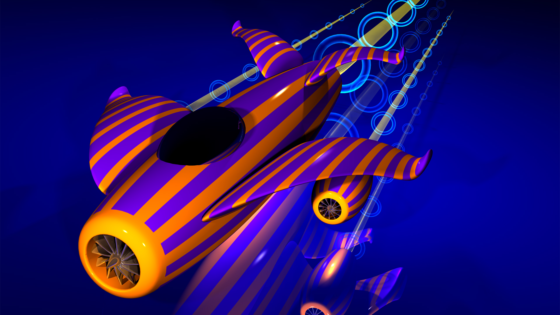 Free download wallpaper Airplane, Artistic, Aircraft, Psychedelic on your PC desktop