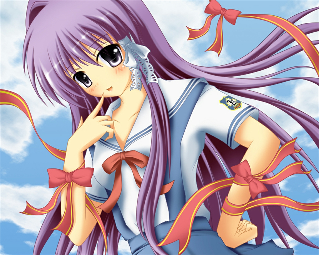 Handy-Wallpaper Animes, Kyou Fujibayashi, Clannad kostenlos herunterladen.