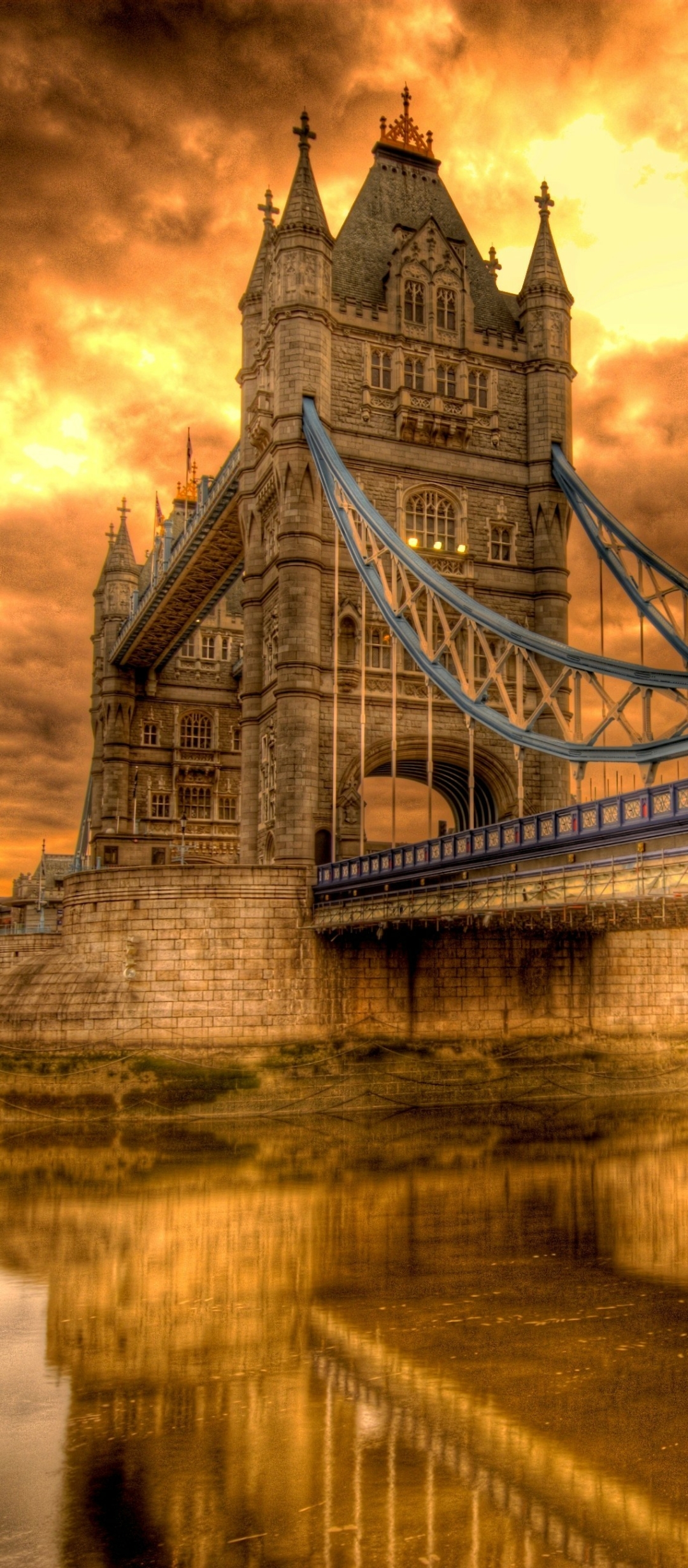 Download mobile wallpaper Bridges, Sunset, London, England, Tower Bridge, Man Made for free.