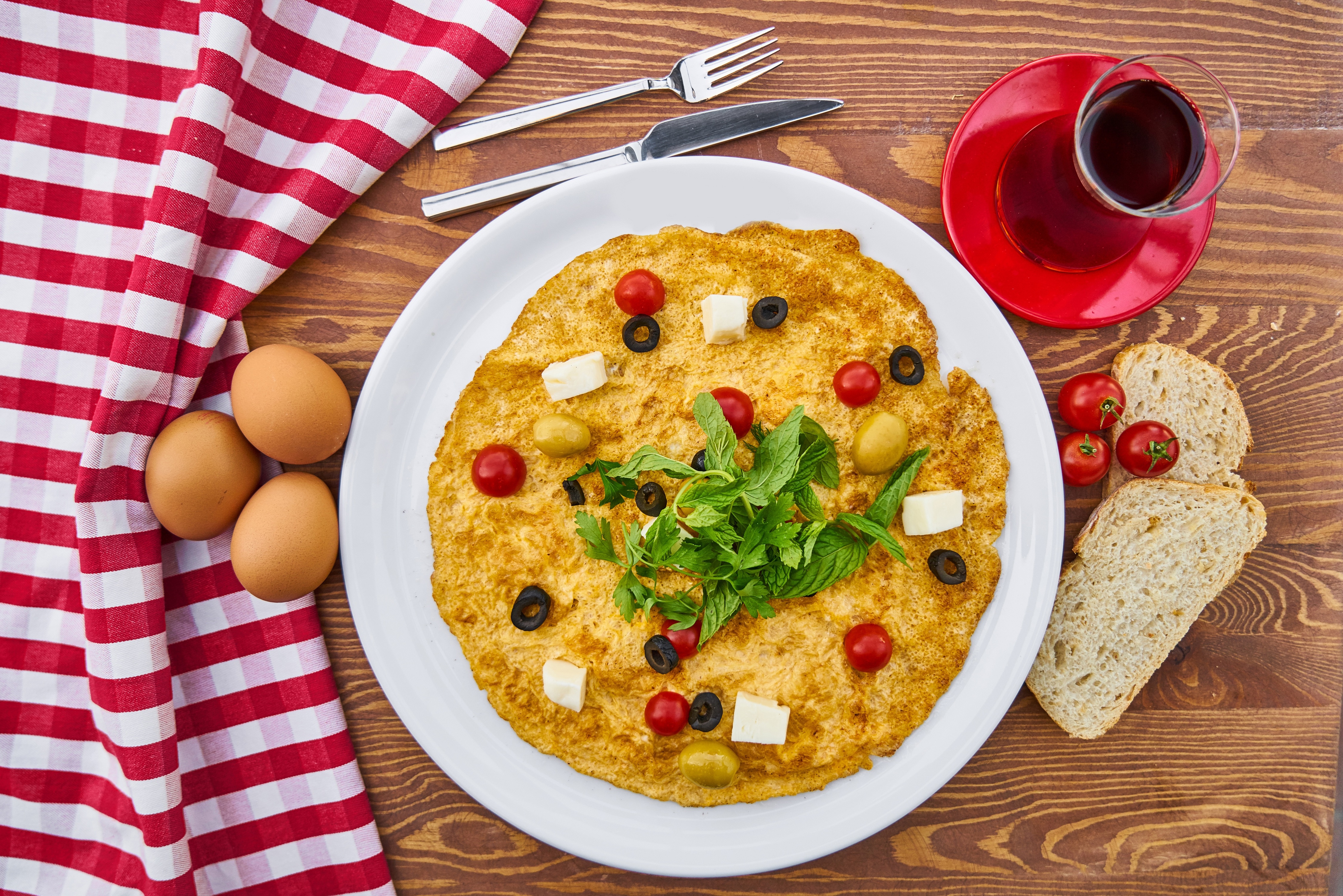 Download mobile wallpaper Food, Still Life, Egg, Bread, Breakfast, Omelette for free.