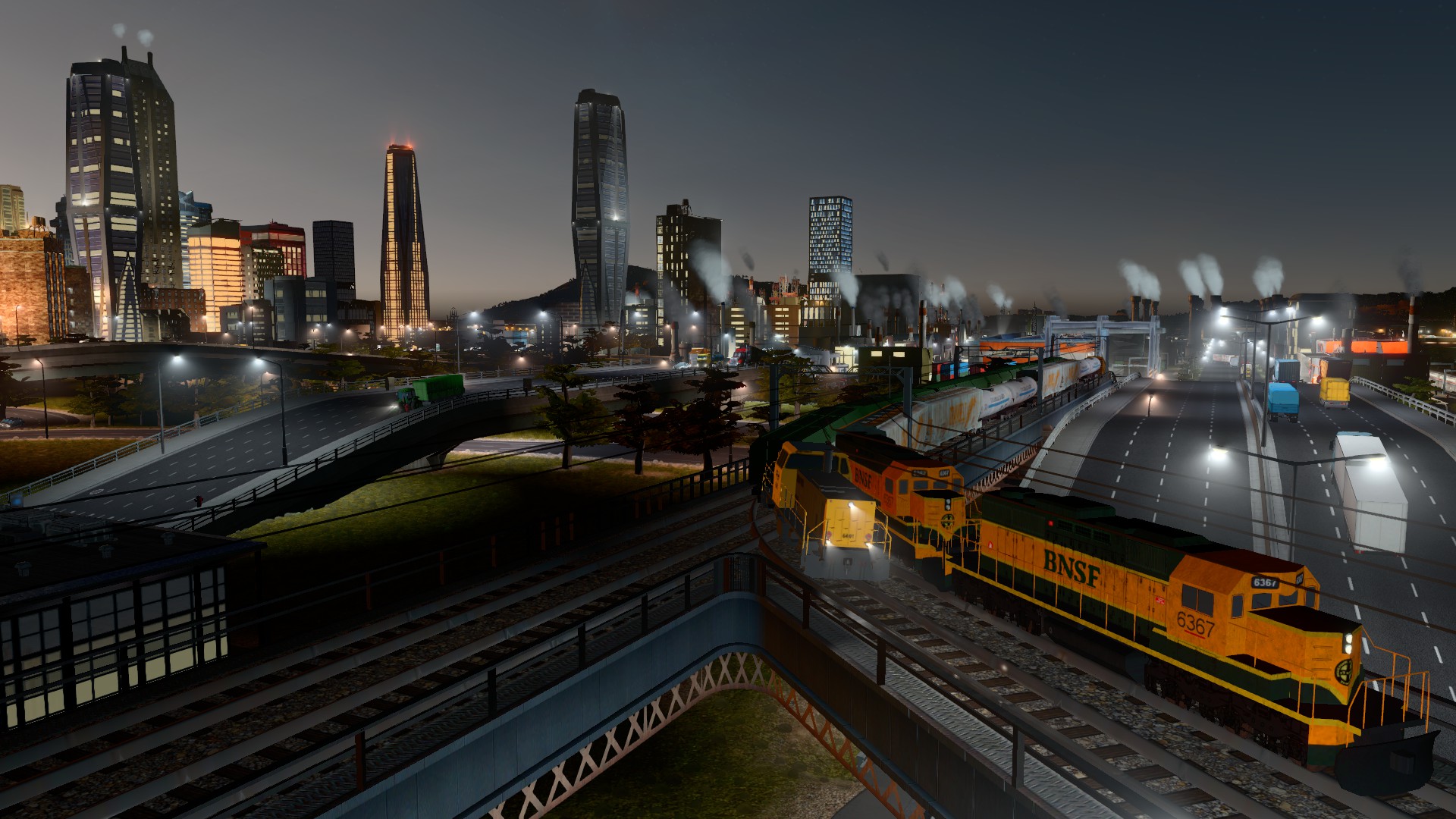 Baixe gratuitamente a imagem Cidades, Cidade, Arranha Céu, Trem, Videogame, Cities: Skylines na área de trabalho do seu PC