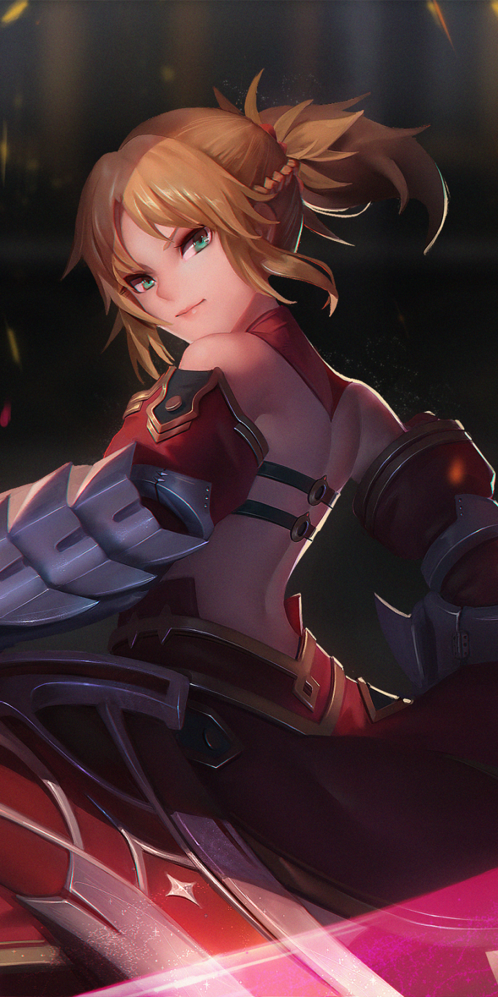 Descarga gratuita de fondo de pantalla para móvil de Animado, Fate/apocrypha, Mordred (Destino/apócrifos), Sable De Rojo (Fate/apocrypha), Serie Del Destino.