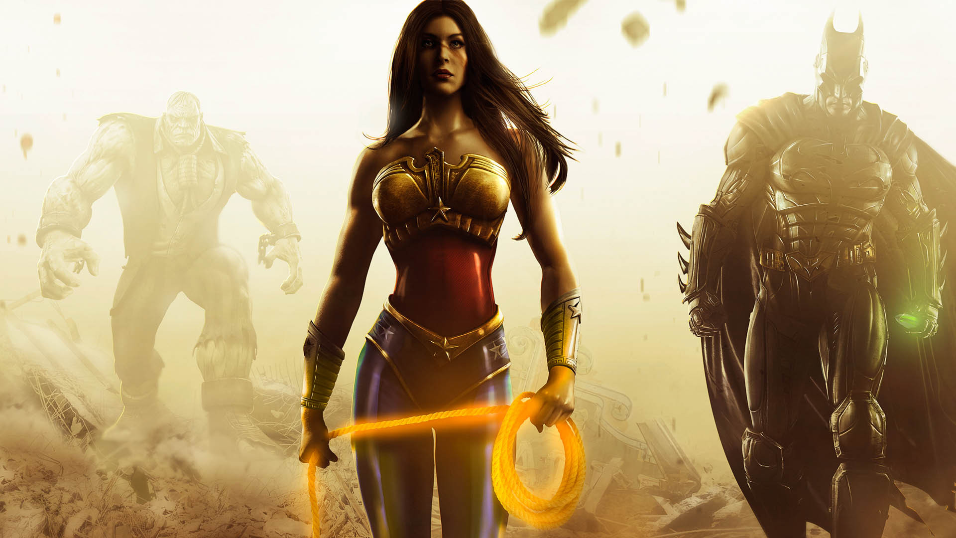 Laden Sie das Fantasie, Batman, Computerspiele, Wonderwoman, Injustice: Gods Among Us, Injustice-Bild kostenlos auf Ihren PC-Desktop herunter