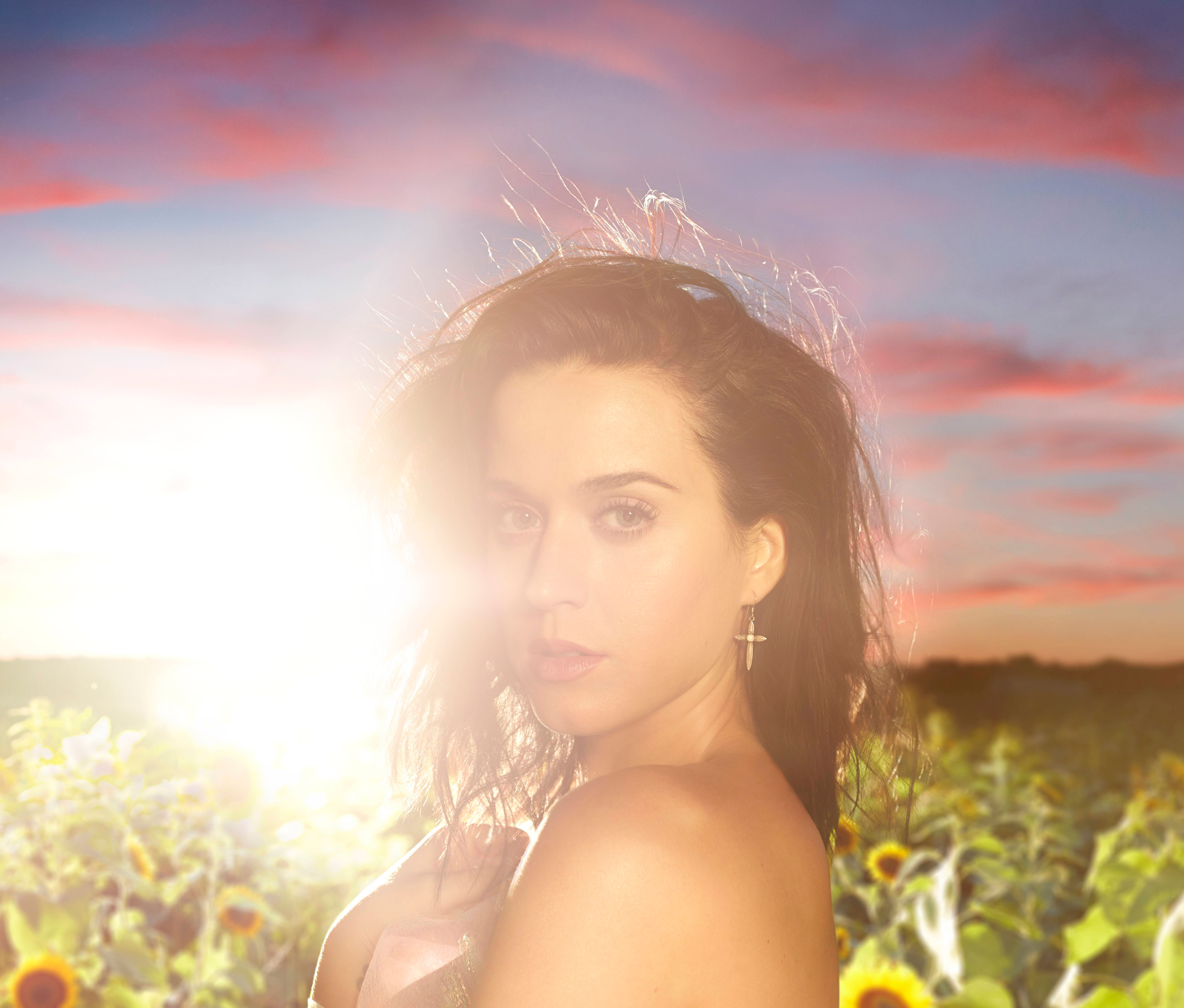 Handy-Wallpaper Musik, Katy Perry, Sonnenblume, Sonnenschein kostenlos herunterladen.