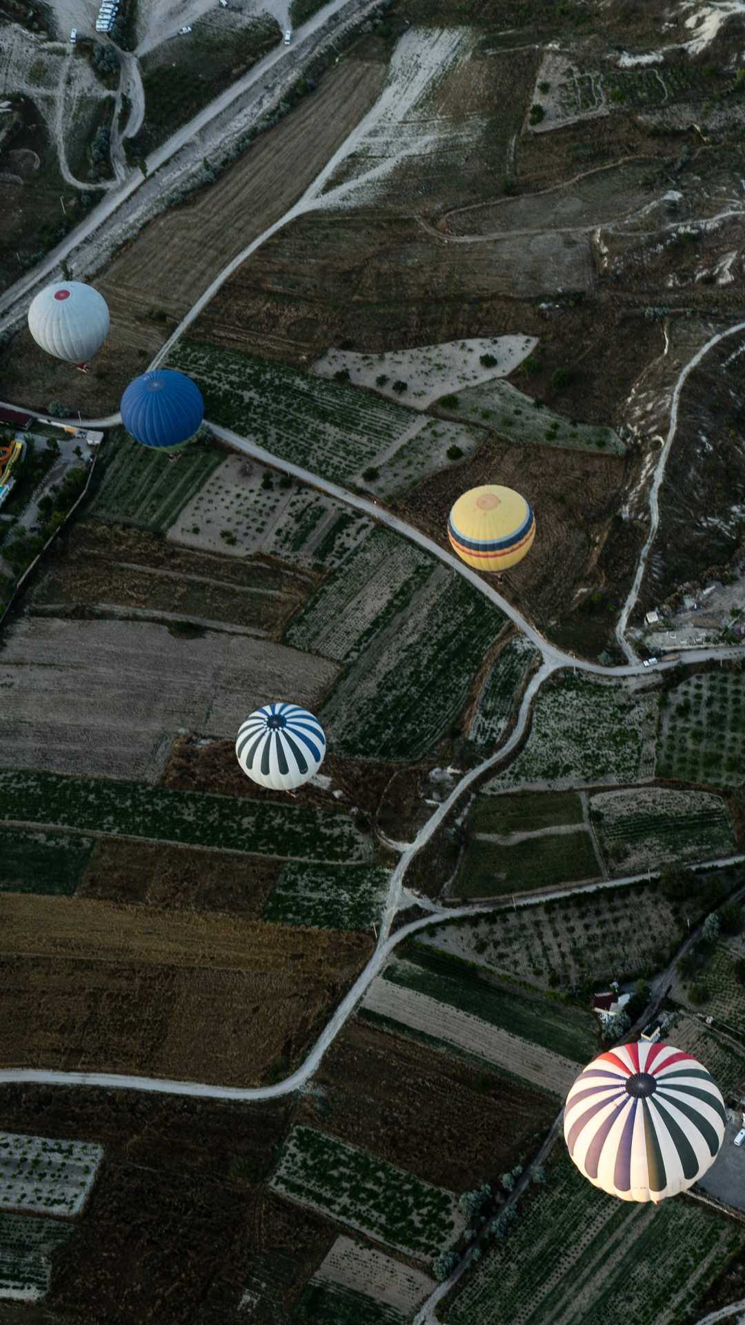 Download mobile wallpaper Aerial, Vehicles, Hot Air Balloon for free.