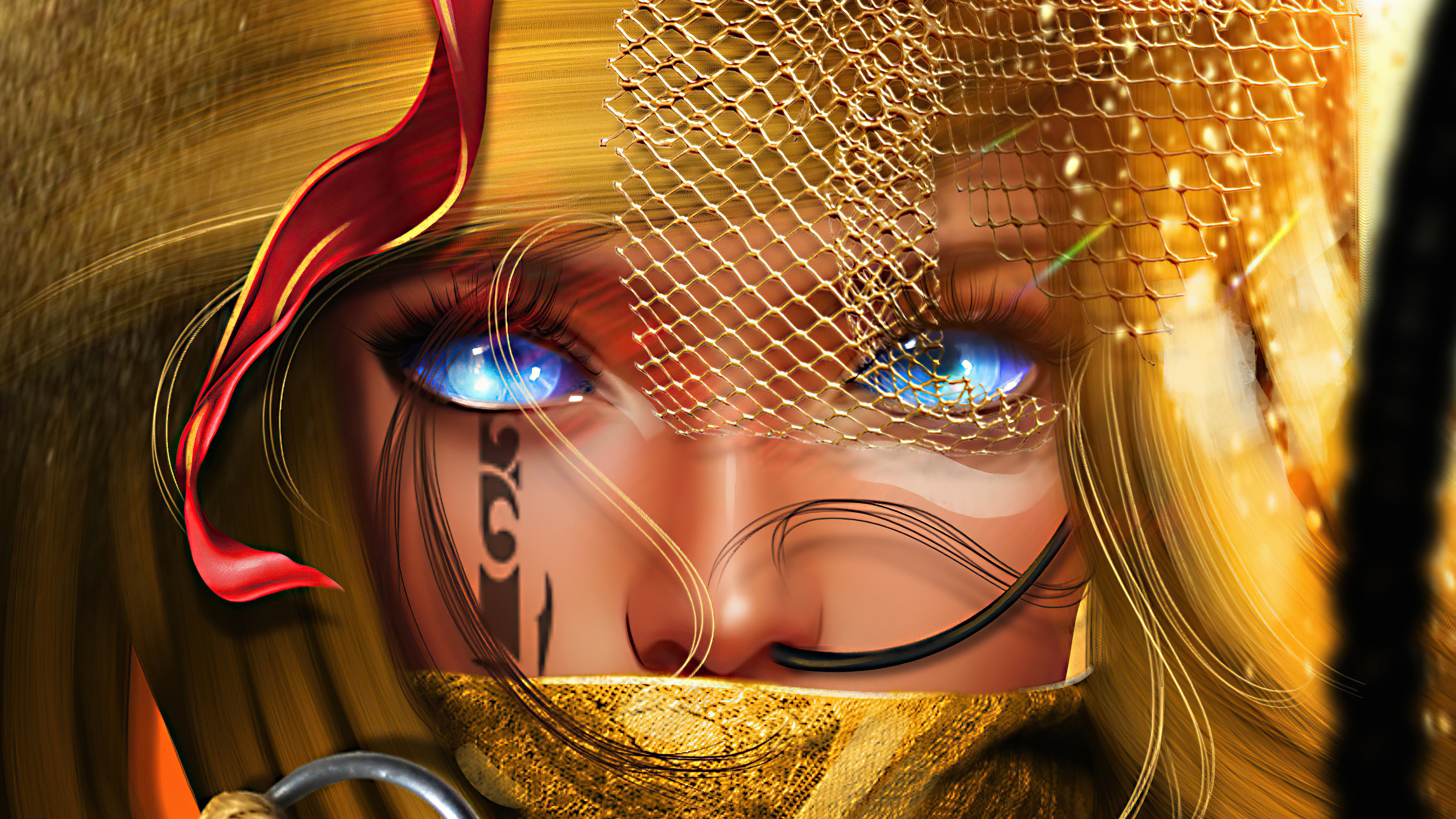 Free download wallpaper Fantasy, Face, Women, Blue Eyes on your PC desktop