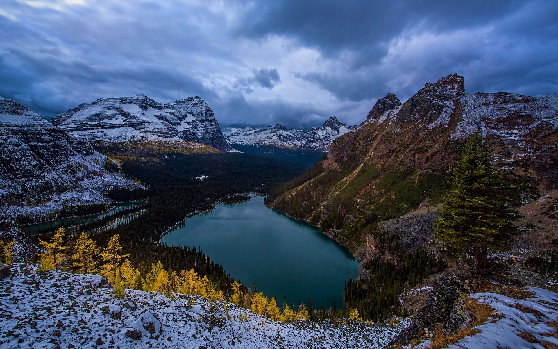 Descarga gratuita de fondo de pantalla para móvil de Paisaje, Nieve, Montaña, Lago, Bosque, Árbol, Tierra/naturaleza.