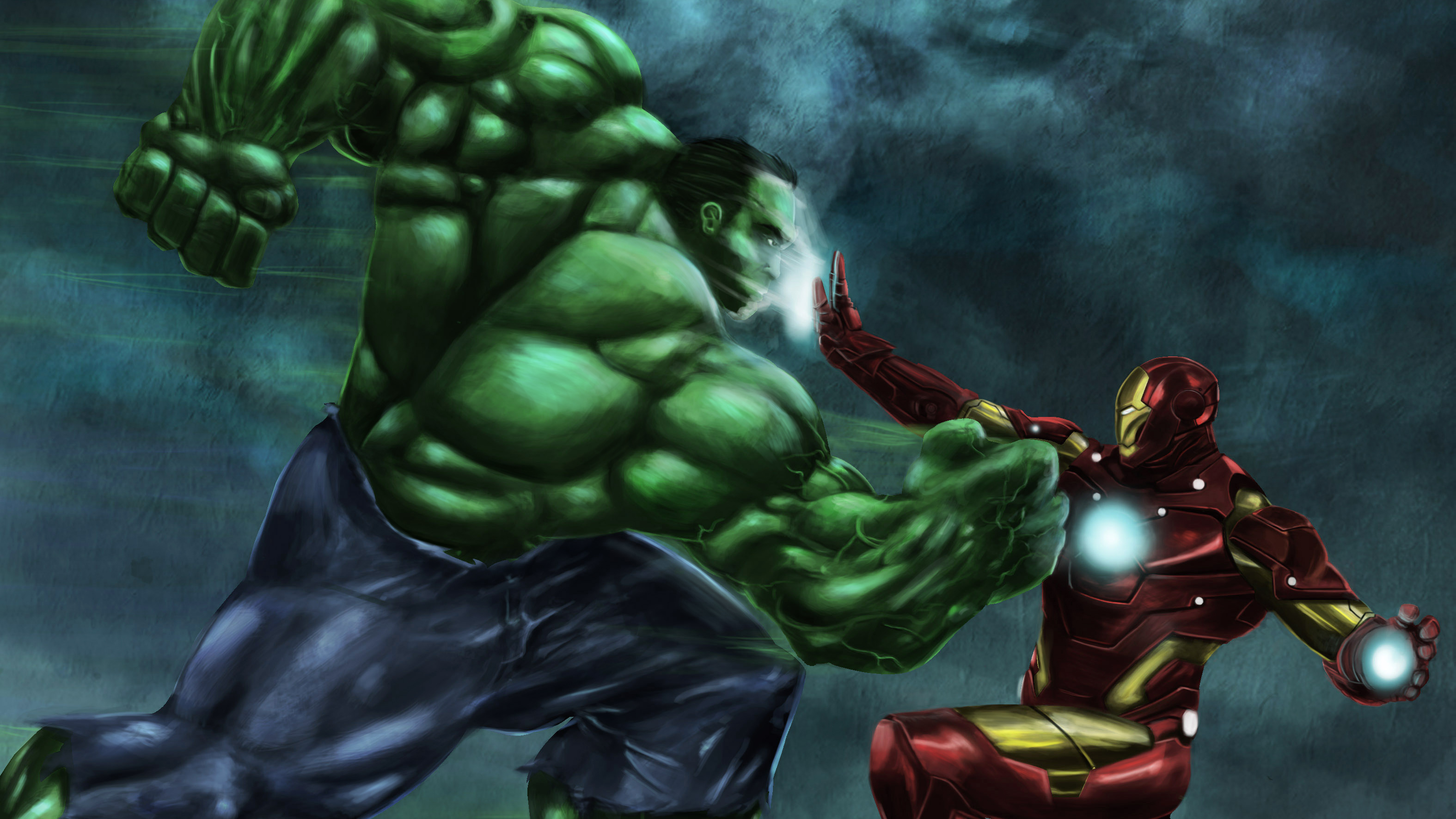 Free download wallpaper Hulk, Iron Man, Comics, Marvel Comics on your PC desktop