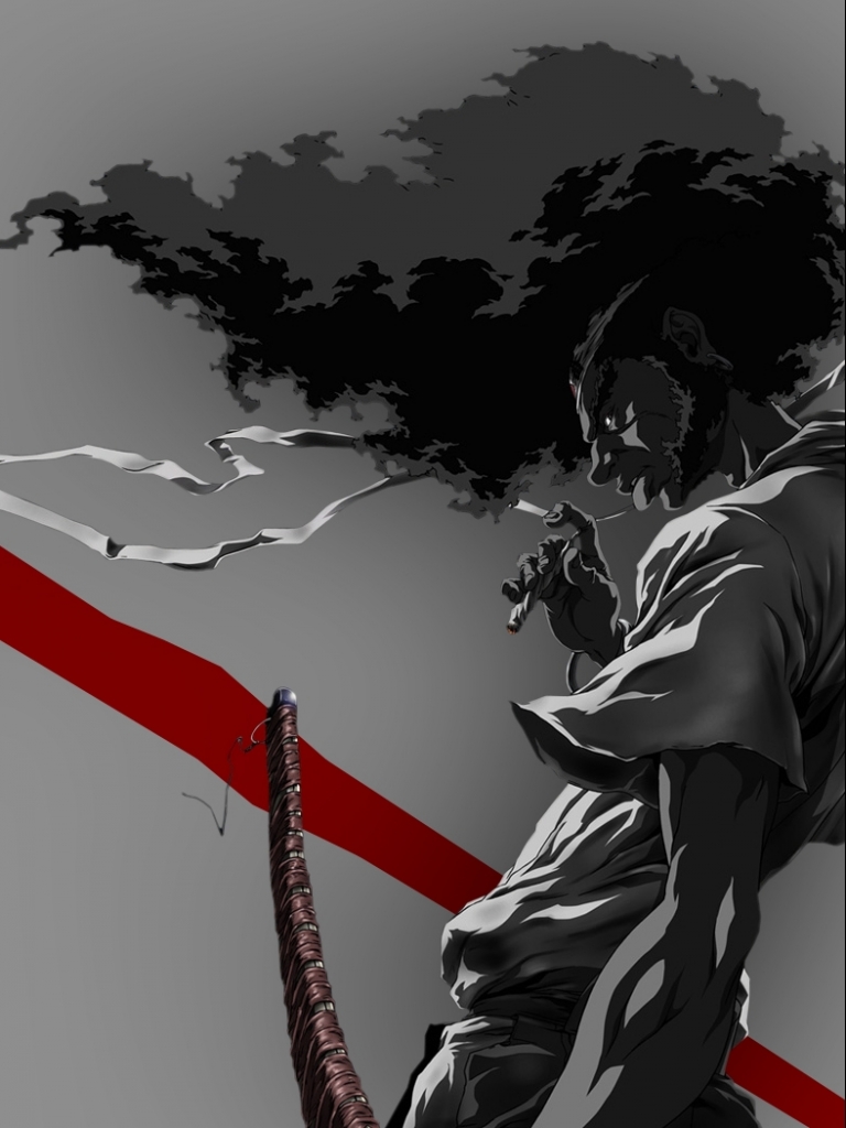 1220841 Hintergrundbild herunterladen animes, afro samurai, samurai - Bildschirmschoner und Bilder kostenlos