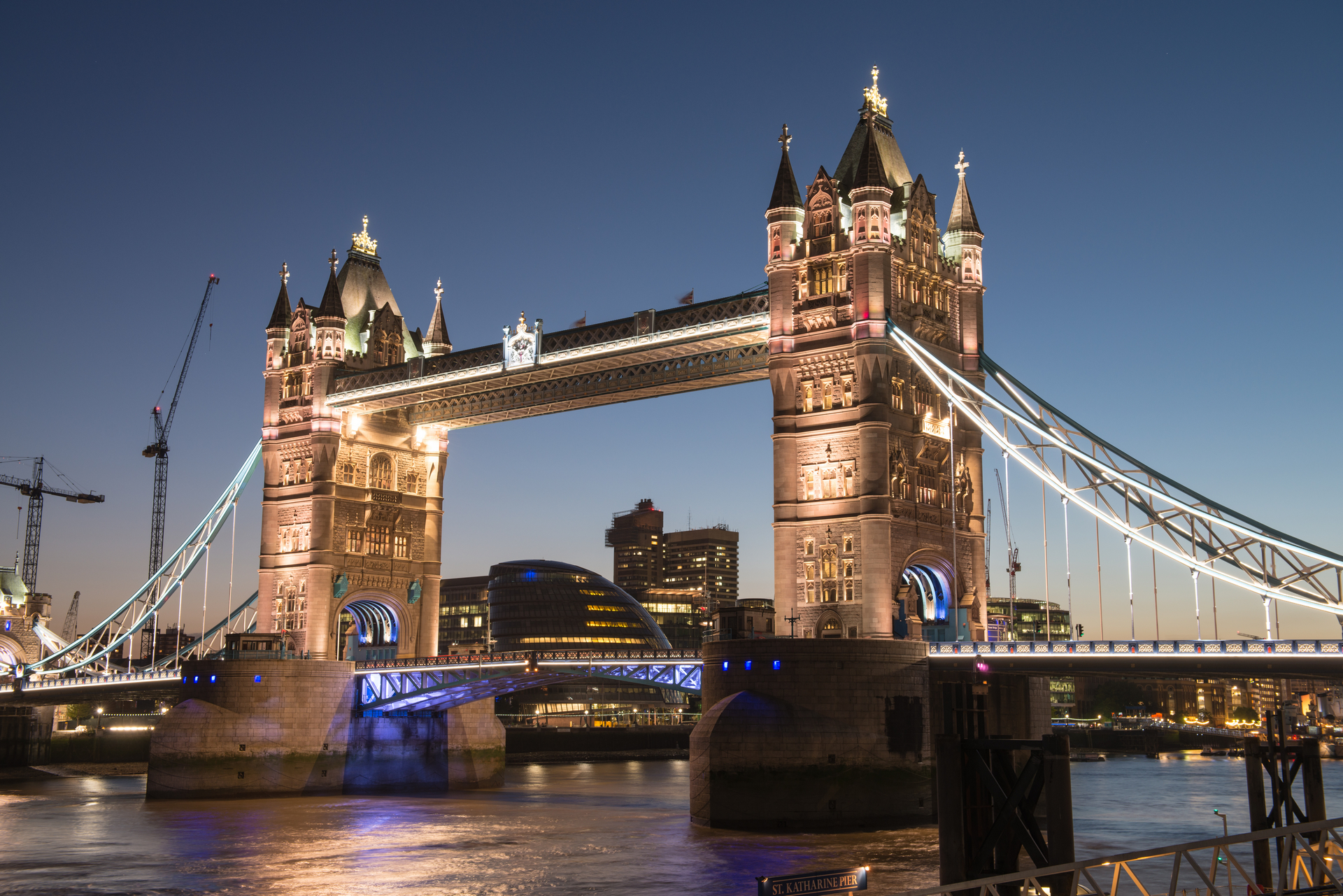 Скачать обои бесплатно Мосты, Лондон, Мост, Тауэрский Мост, Сделано Человеком картинка на рабочий стол ПК