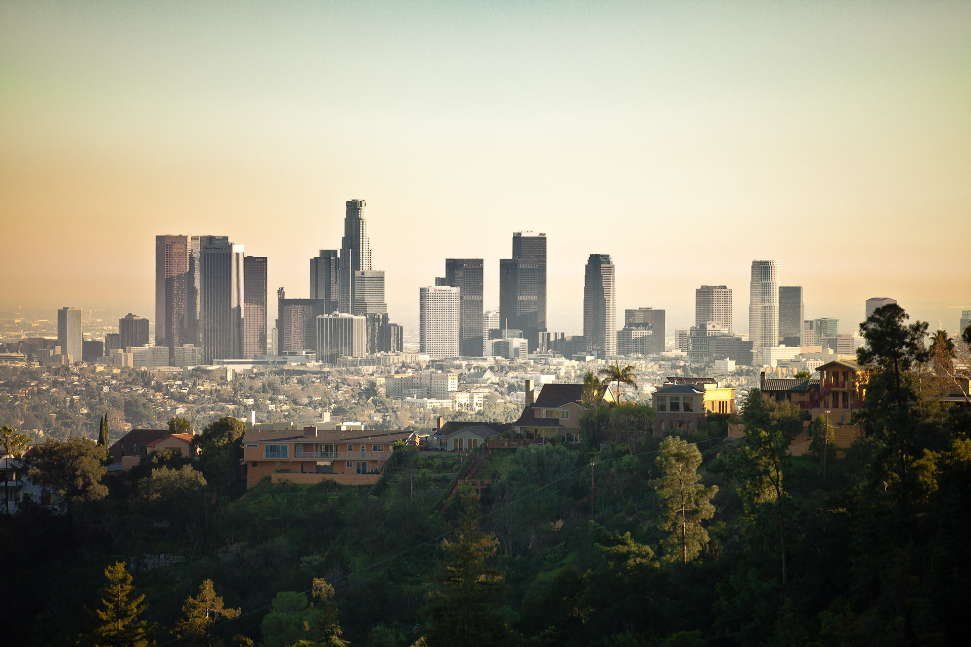 Скачать картинку Лос Анджелес, Калифорния, Горизонт, Сша, Города, Сделано Человеком, Город в телефон бесплатно.