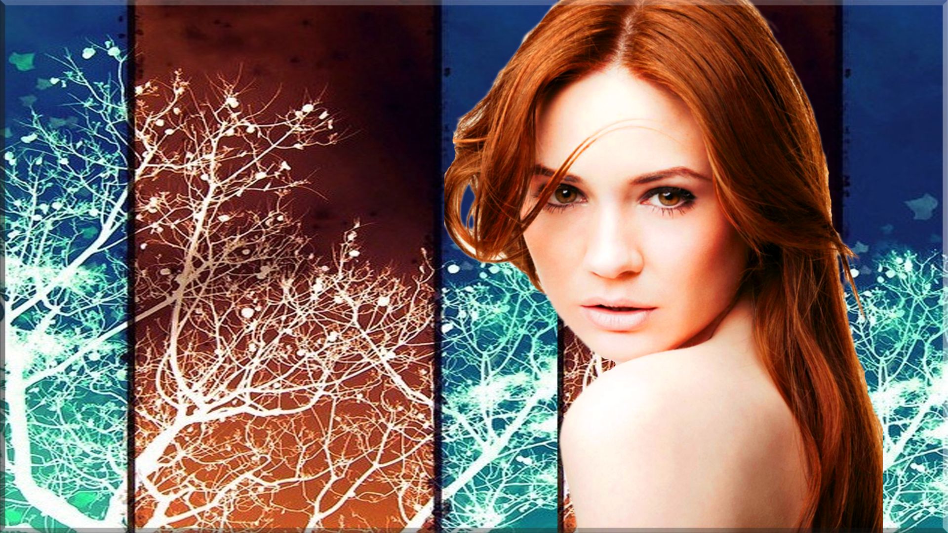 Baixar papel de parede para celular de Ruiva, Celebridade, Atriz, Karen Gillan gratuito.