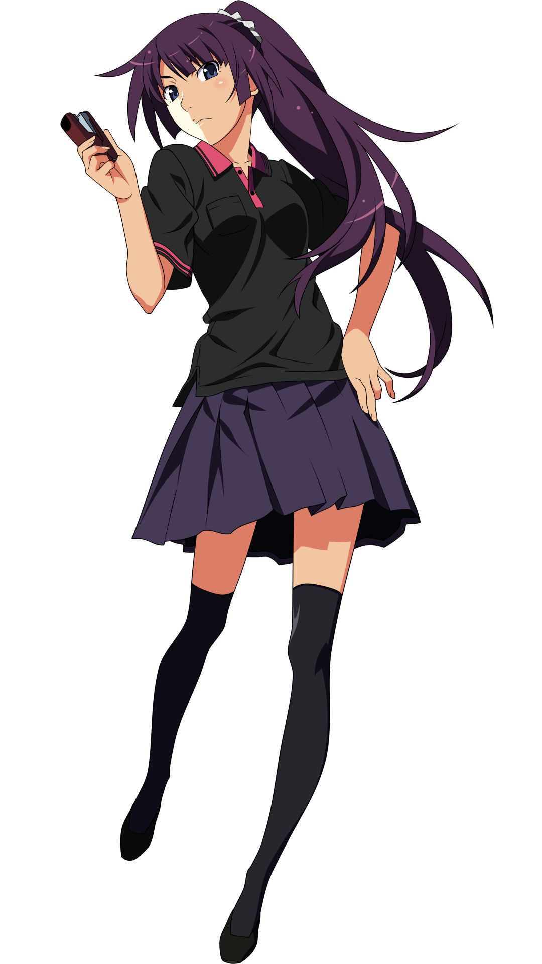 Handy-Wallpaper Animes, Monogatari (Serie), Hitagi Senjogahara kostenlos herunterladen.