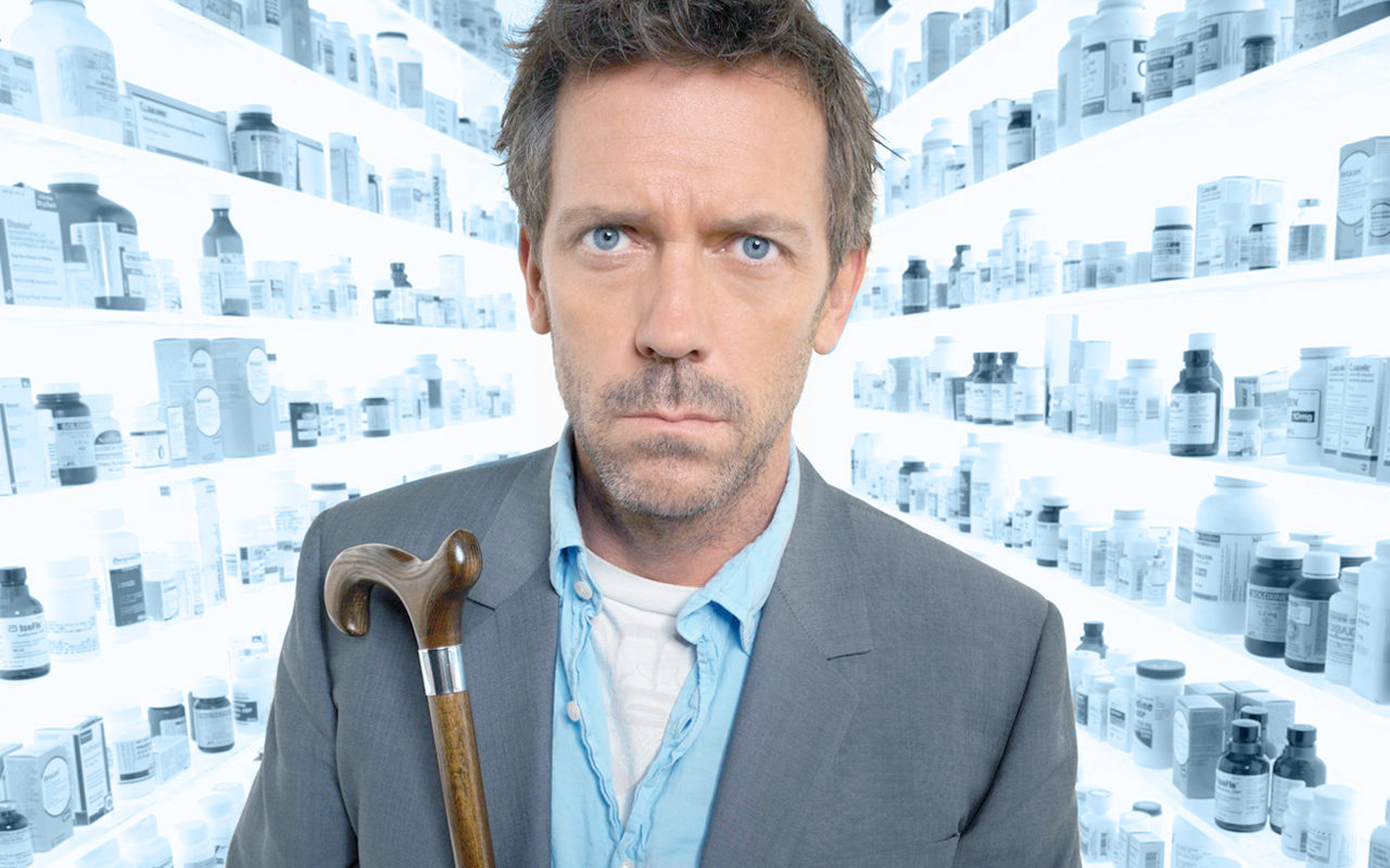 Handy-Wallpaper Dr House, Hugh Laurie, Fernsehserien, Gregor Haus kostenlos herunterladen.