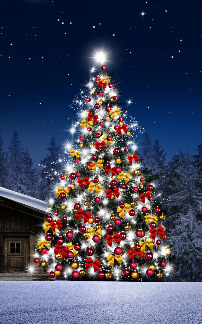 Download mobile wallpaper Christmas, Holiday, Christmas Tree for free.