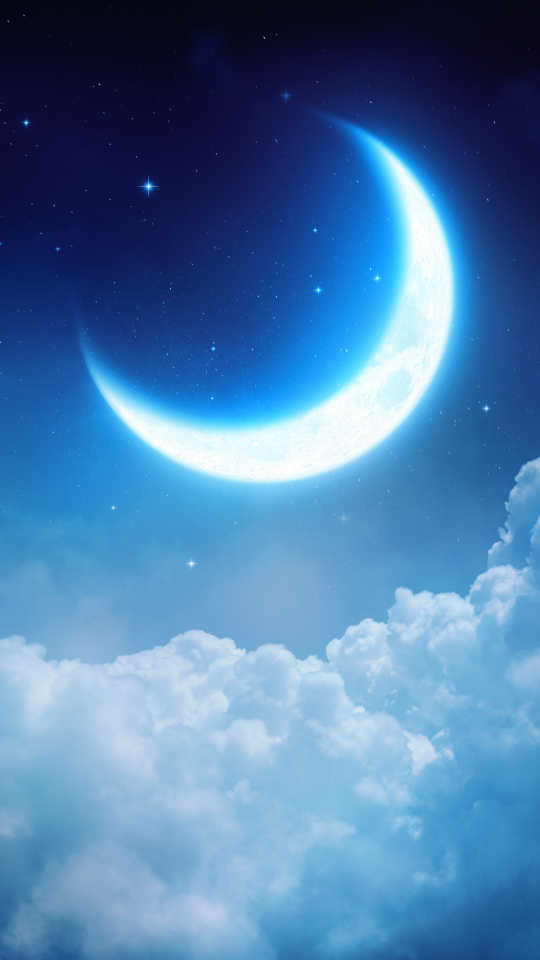 Download mobile wallpaper Earth, Crescent for free.