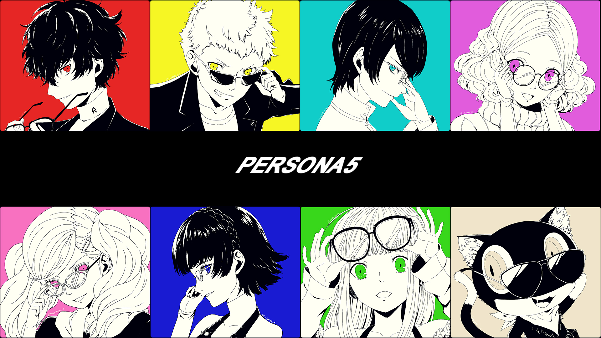 video game, persona 5, ann takamaki, futaba sakura, haru okumura, joker (persona), makoto niijima, morgana (persona), ryuji sakamoto, yusuke kitagawa, persona