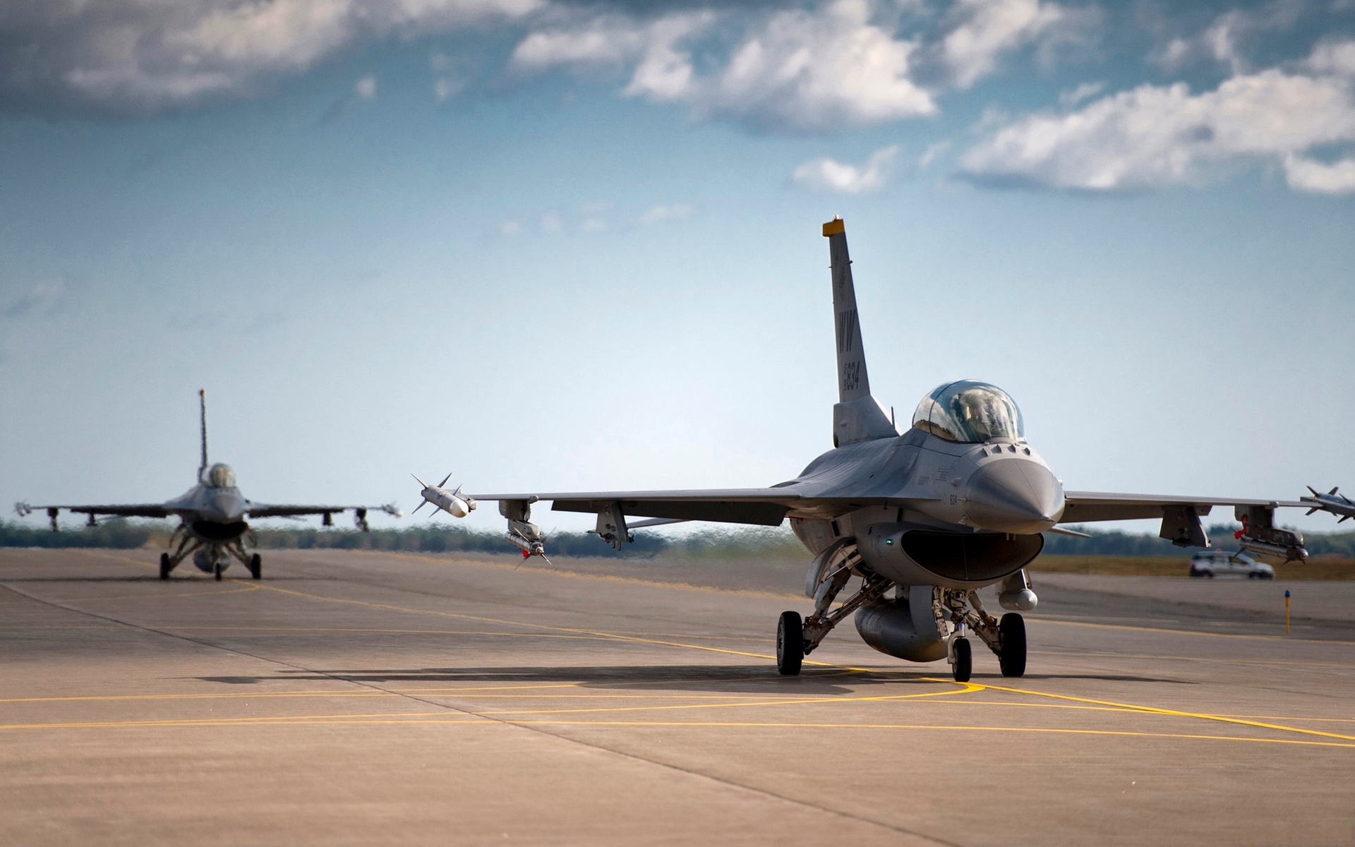 Скачать обои бесплатно General Dynamics F 16 Файтинг Фэлкон, Военные, Реактивные Истребители картинка на рабочий стол ПК