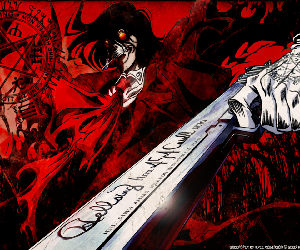Free download wallpaper Anime, Vampire, Gun, Hellsing, Alucard (Hellsing) on your PC desktop