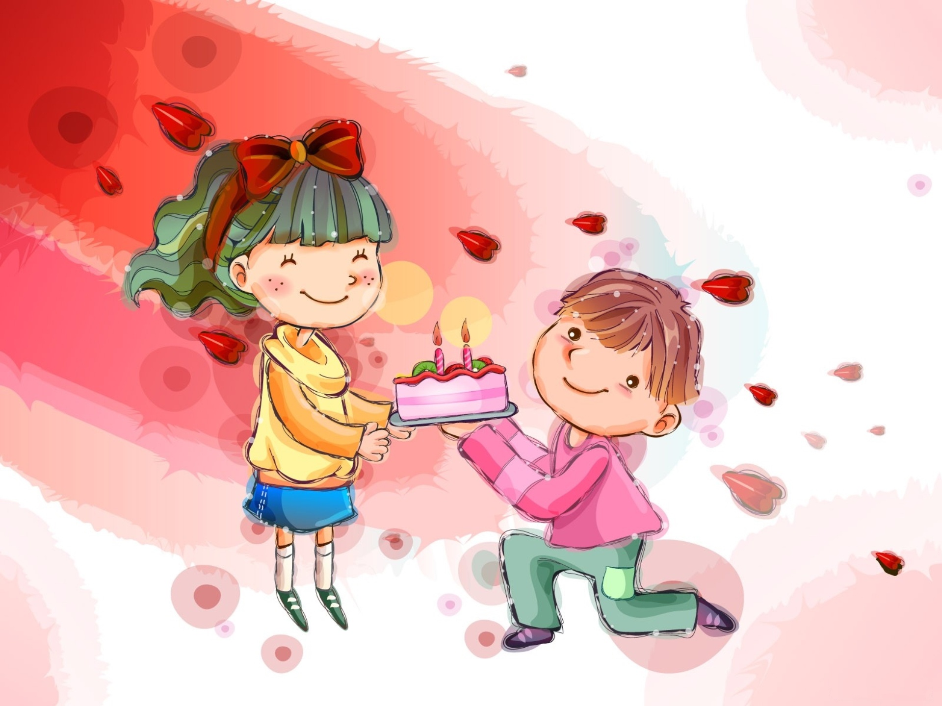 Free download wallpaper Artistic, Child, Birthday on your PC desktop