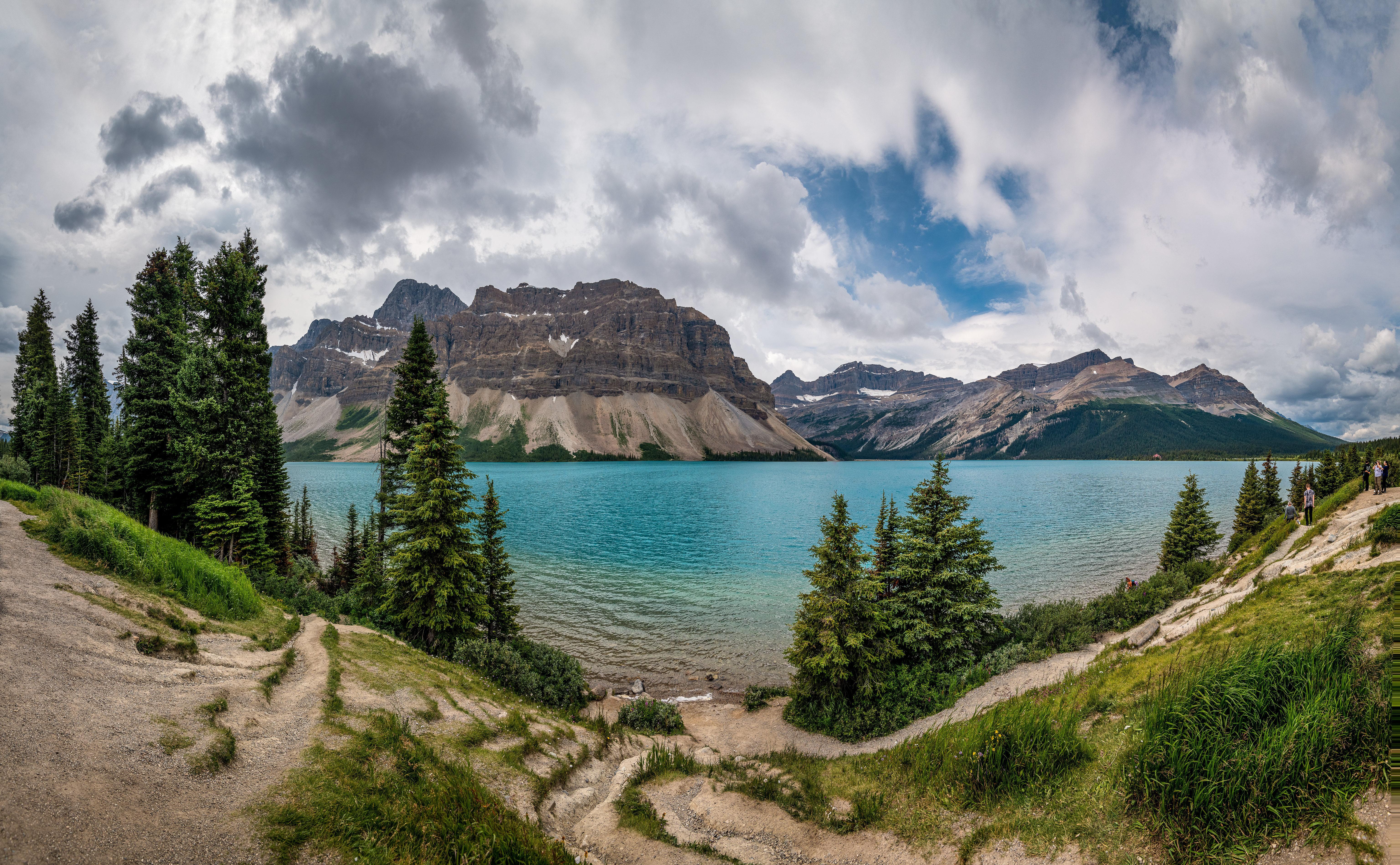 Free download wallpaper Mountain, Lake, Earth, National Park, Cloud, Banff National Park on your PC desktop