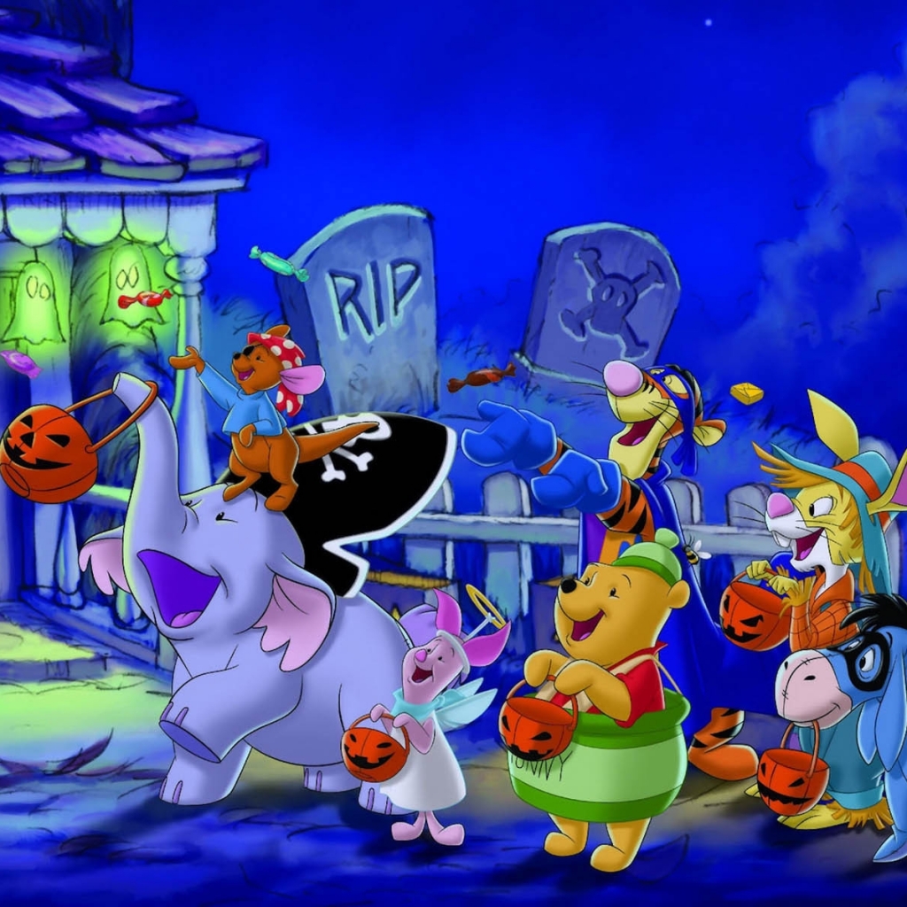 Téléchargez gratuitement l'image Halloween, Winnie L'ourson, Séries Tv sur le bureau de votre PC