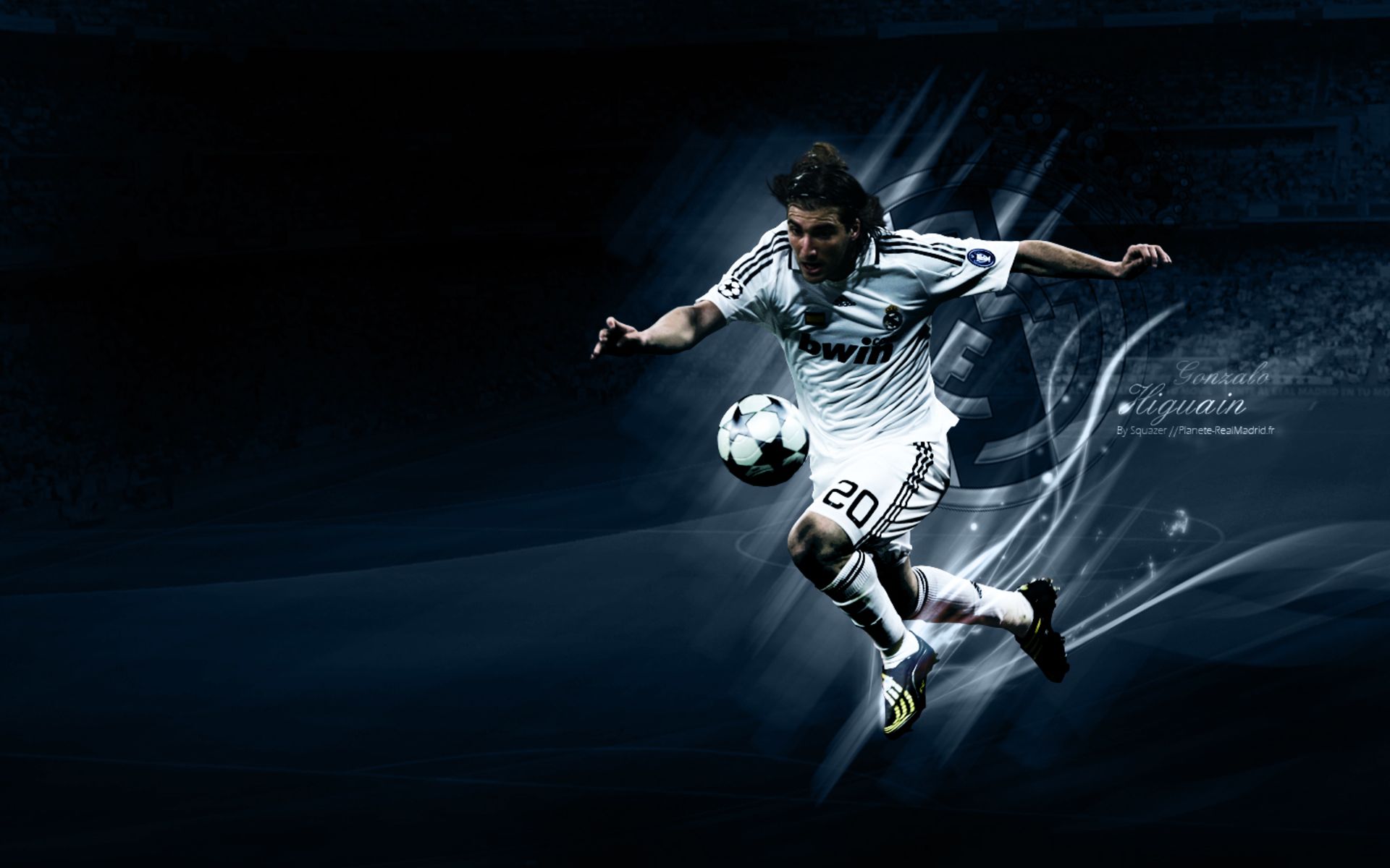 Handy-Wallpaper Sport, Fußball, Real Madrid Cf, Gonzalo Higuaín kostenlos herunterladen.